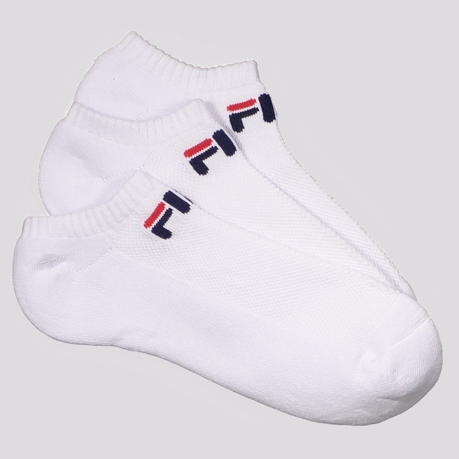 Vista 2 Kit Meia Fila Light 3 Pares Cano Curto preto Fila preto