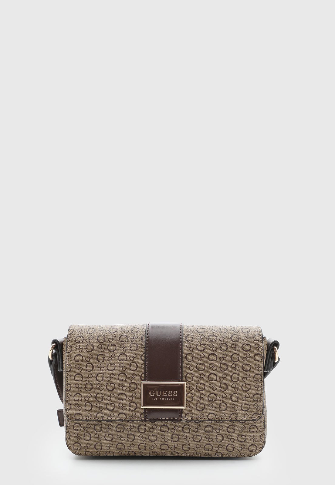 Bolsa Feminina Guess Estampa Monograma Bege