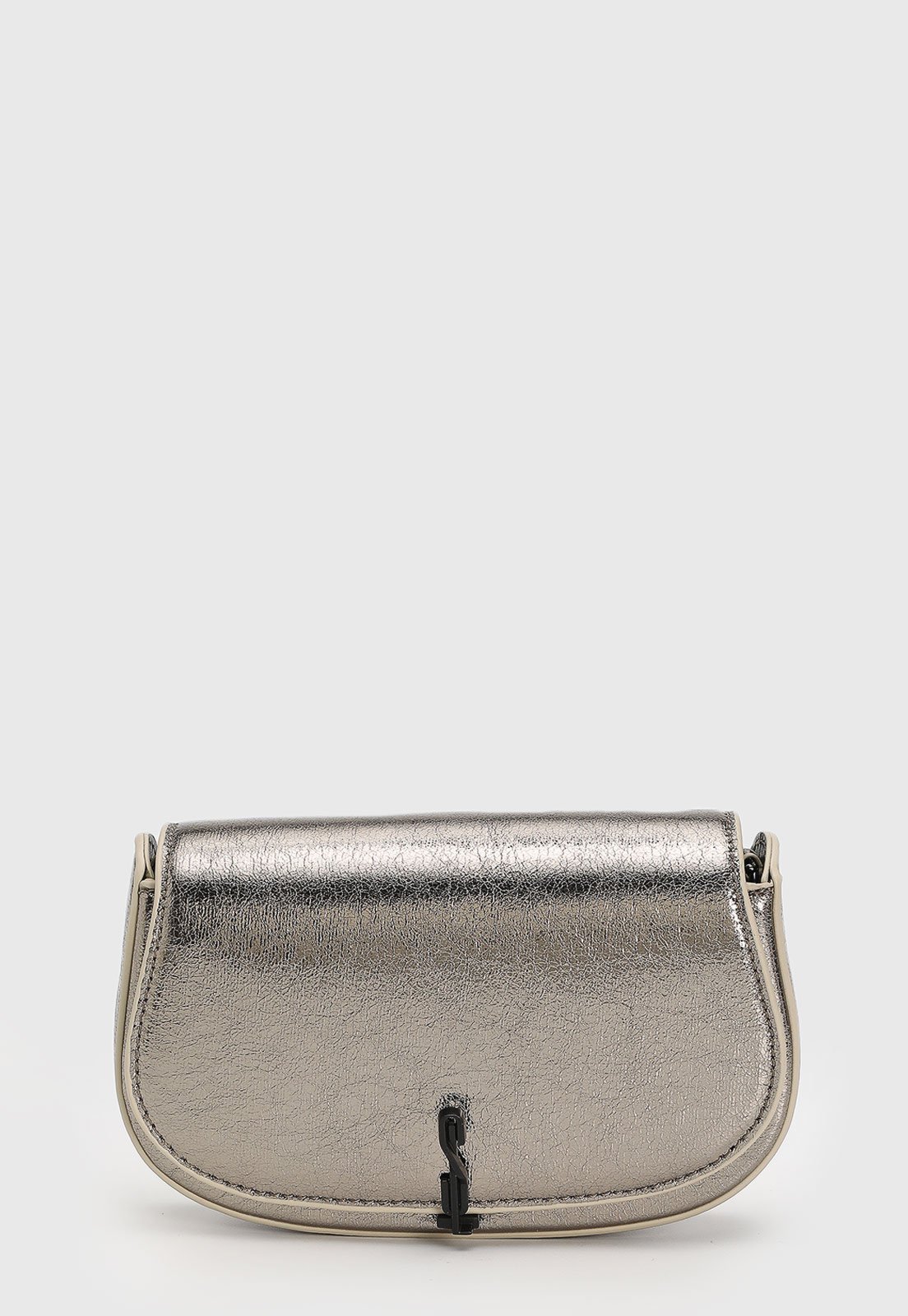 Bolsa Feminina Santa Lolla Média Metalizada Prata