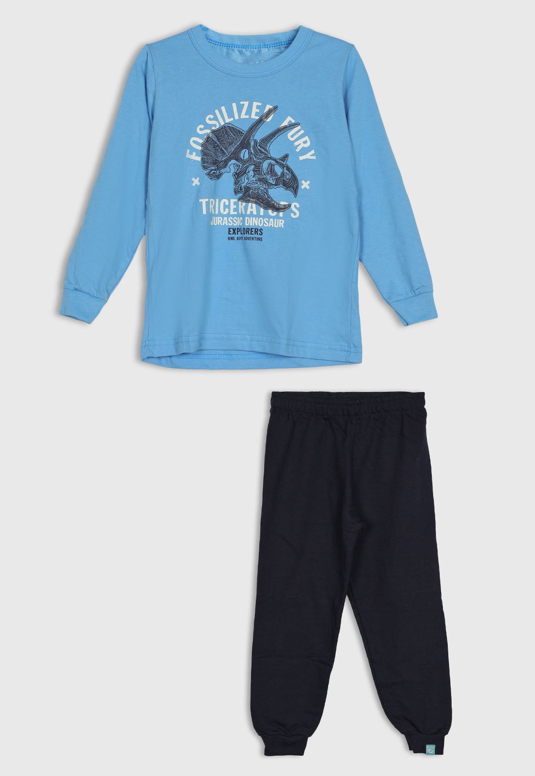 Infantil - Conjunto Kamylus Dinossauro Azul