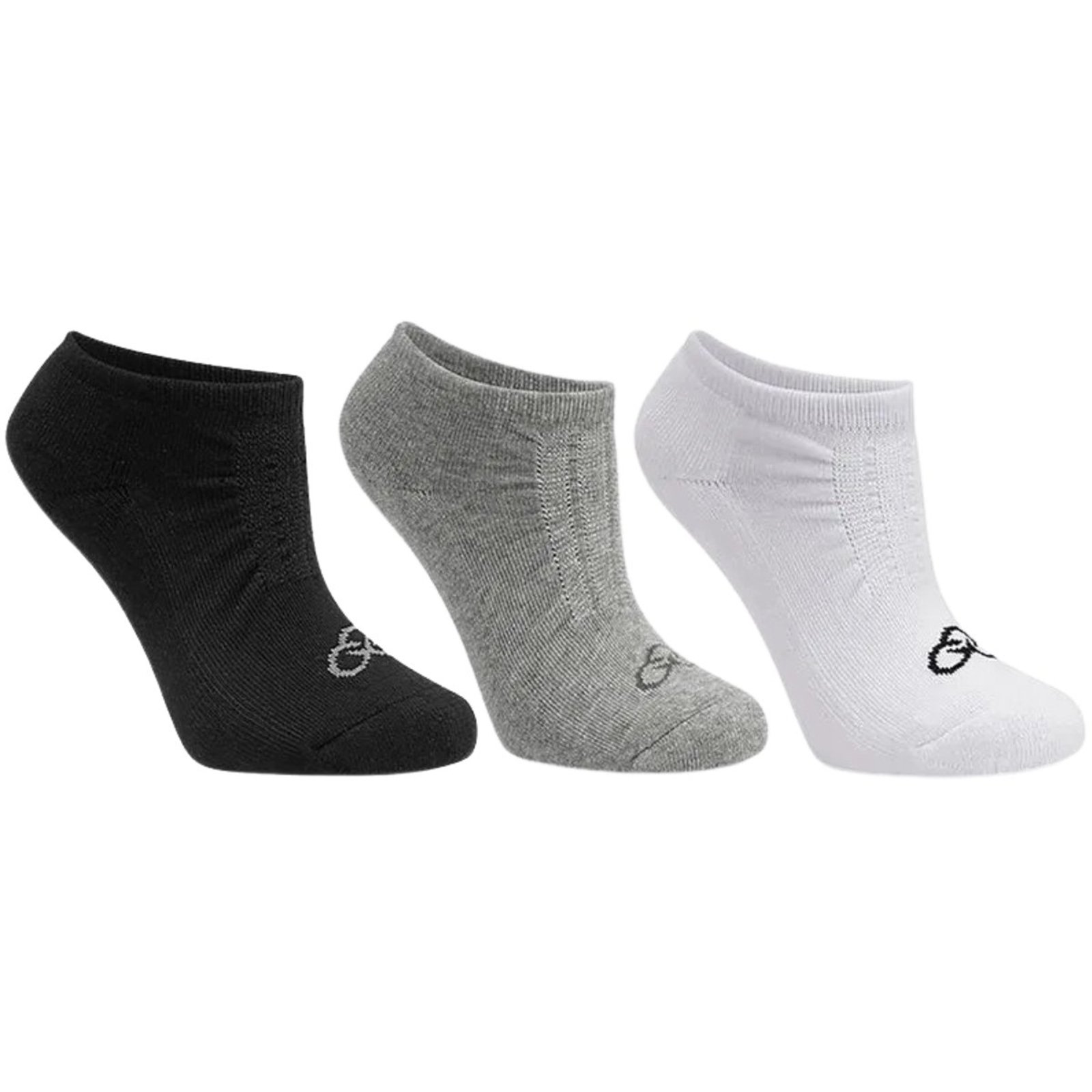 Meia Olympikus Cano Invisível Sem Fleece Kit 3 Pares Masculina