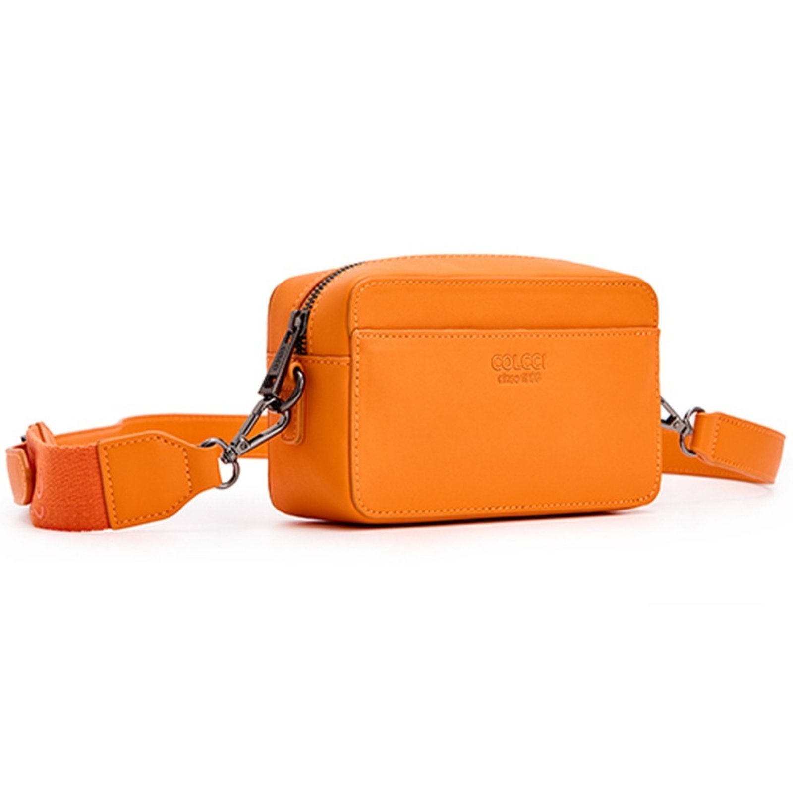 Vista 3 Bolsa Camera Bag Colcci Logo Stripe IN23 Feminino laranja Colcci laranja