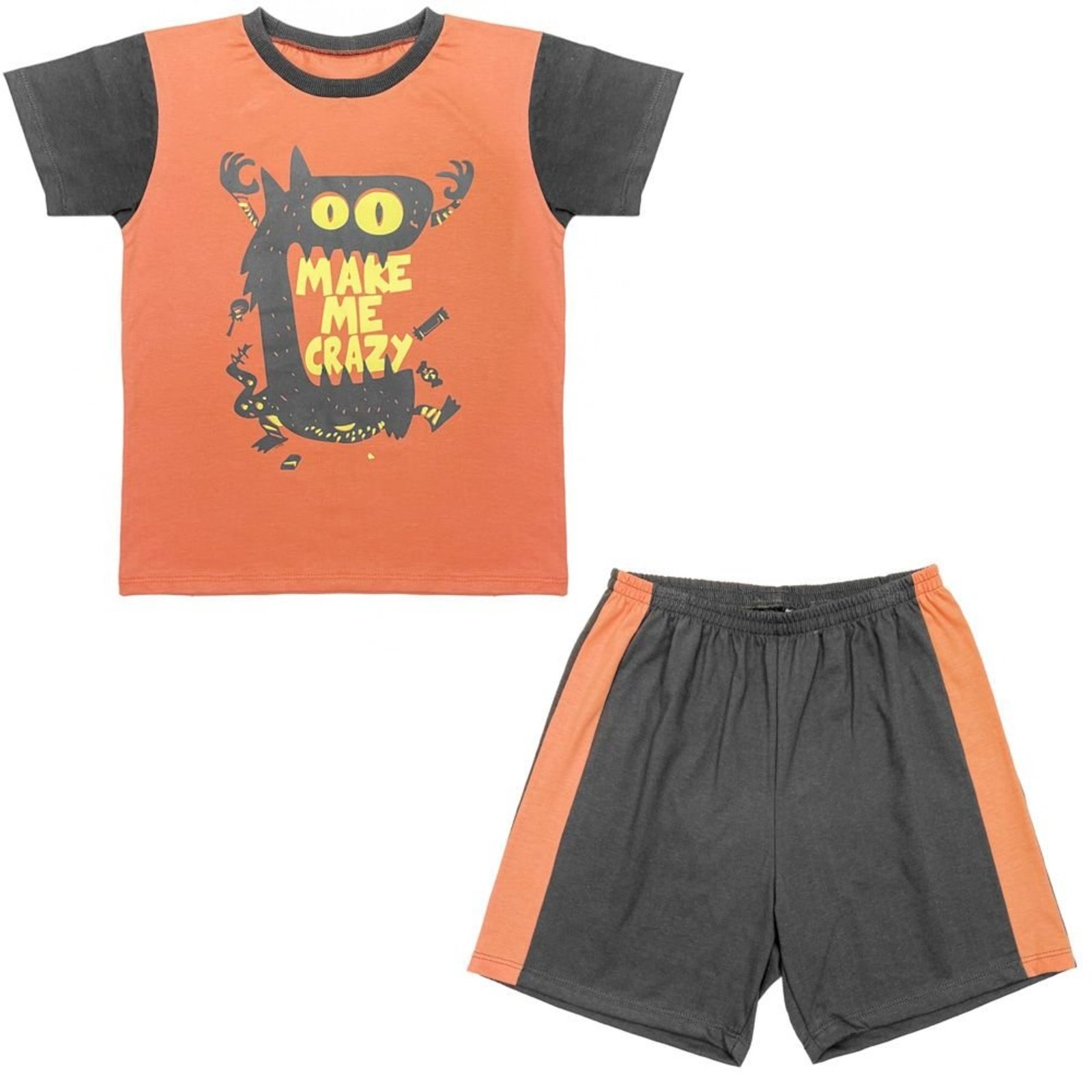 Pijama Juvenil Look Jeans Monstro Curto