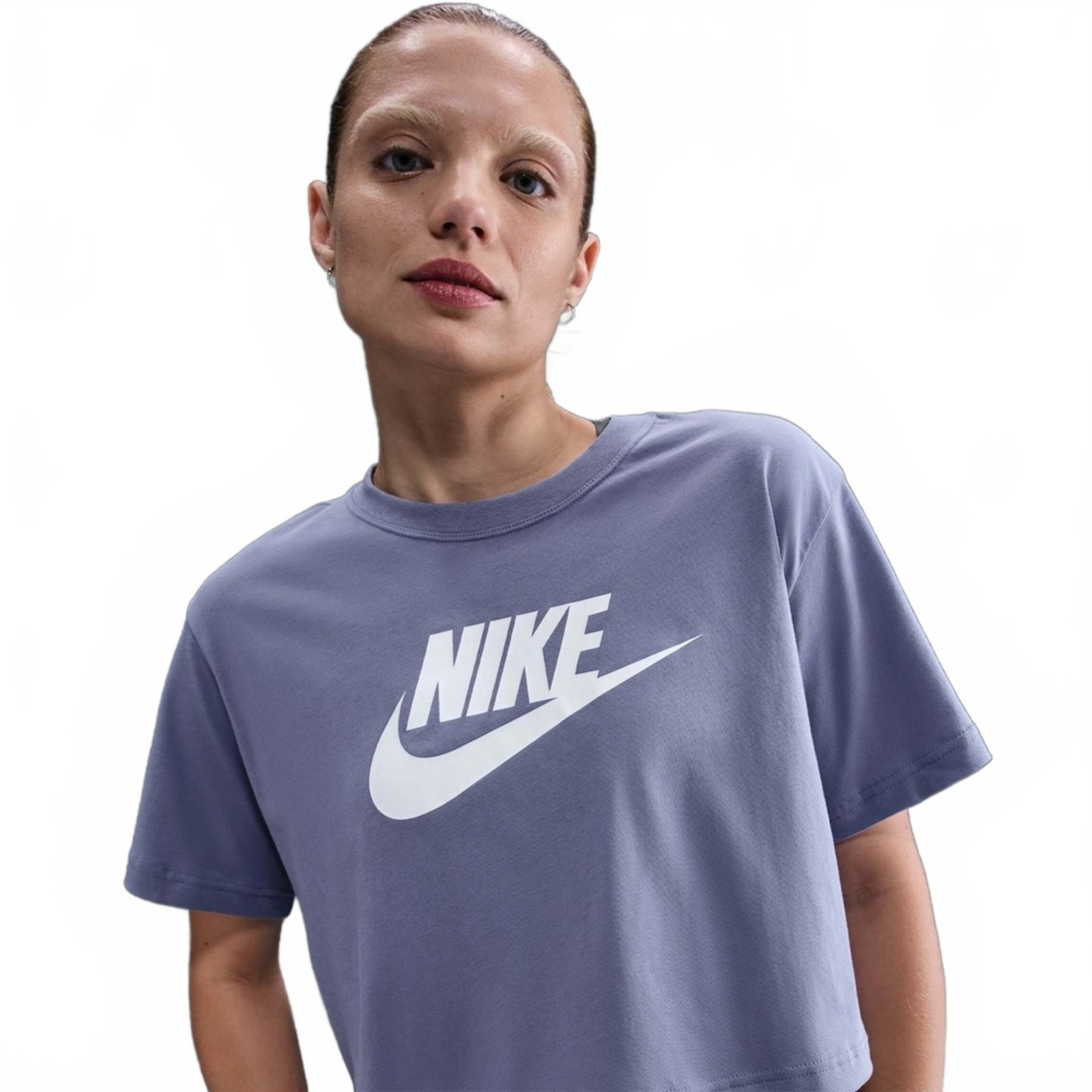 Vista 2 Camiseta Nike Sportswear Essential Feminina azul Nike azul