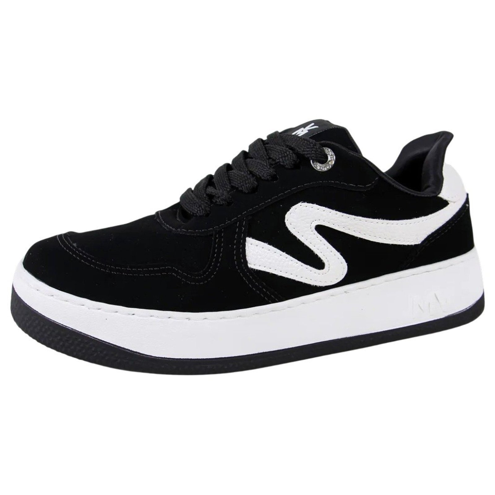 Tênis Casual Feminino Street Confortável Nobuck Via Marte