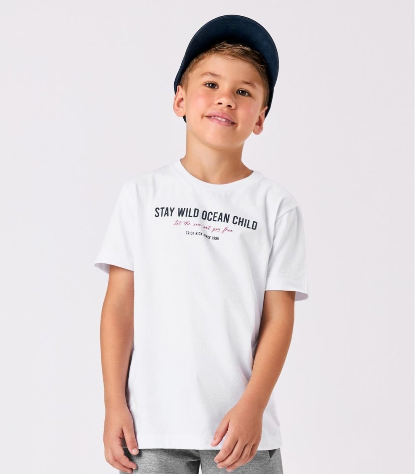 Infantil - Camiseta Masculina Com Estampa Trick Nick Branco