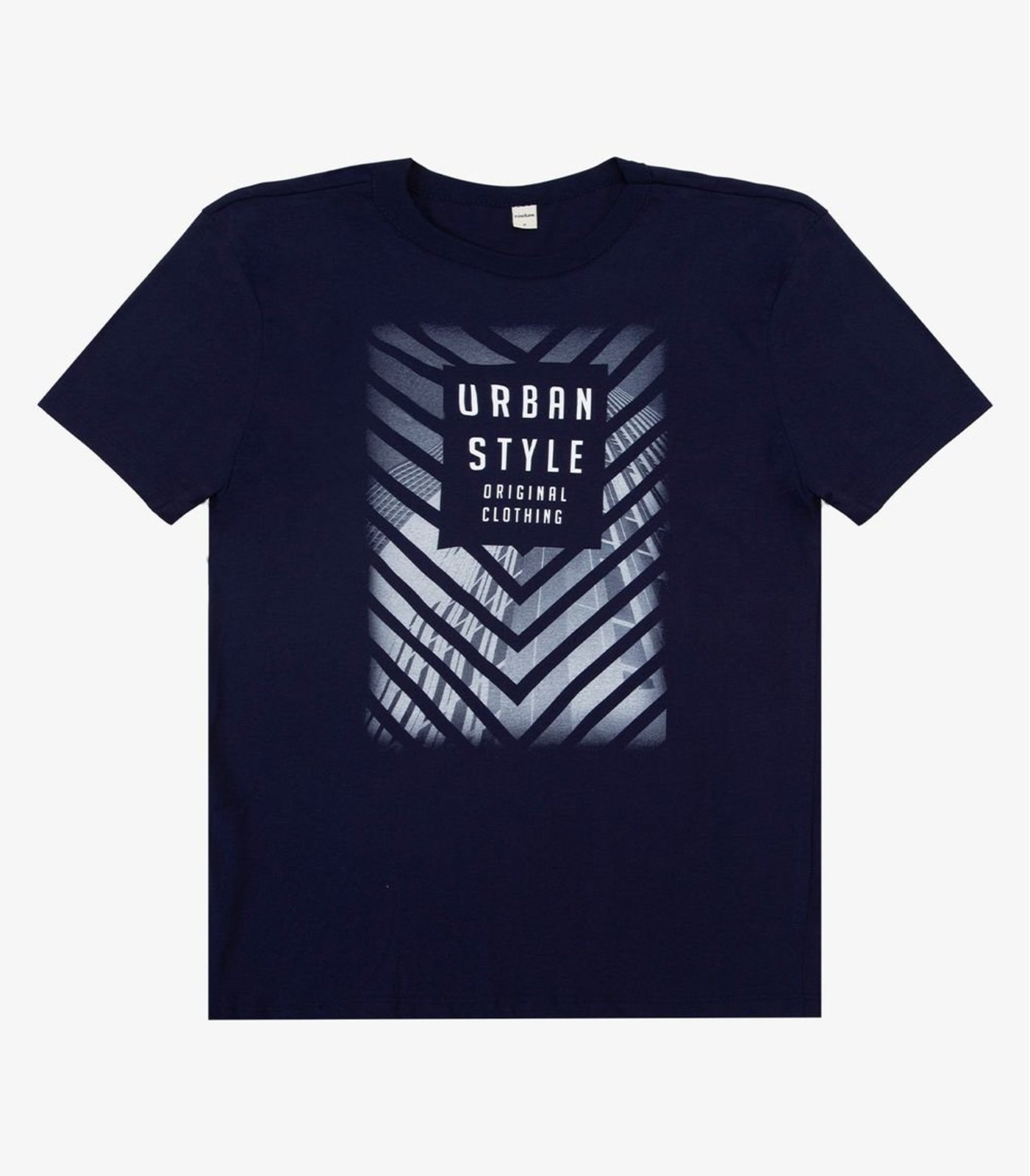 Camiseta Adulto Masculino Meia Malha Rovitex Azul Marinho