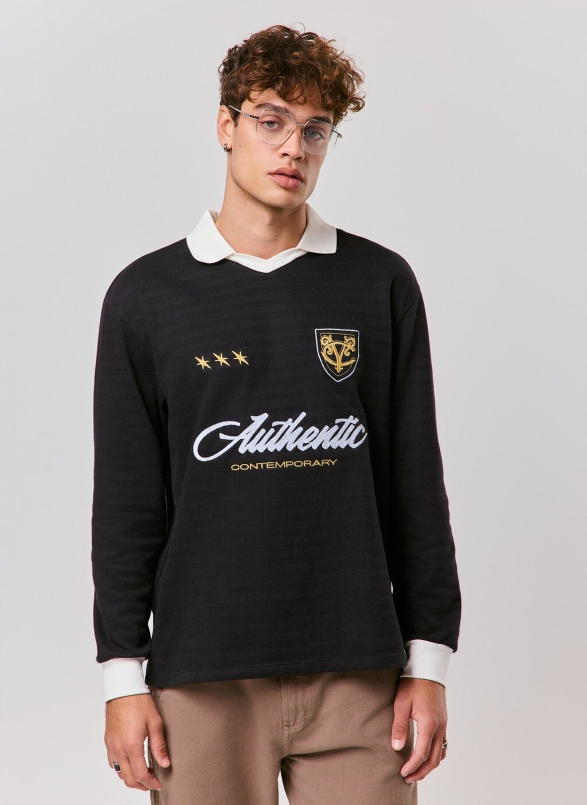 Polo Manga Longa Comfort Authentic