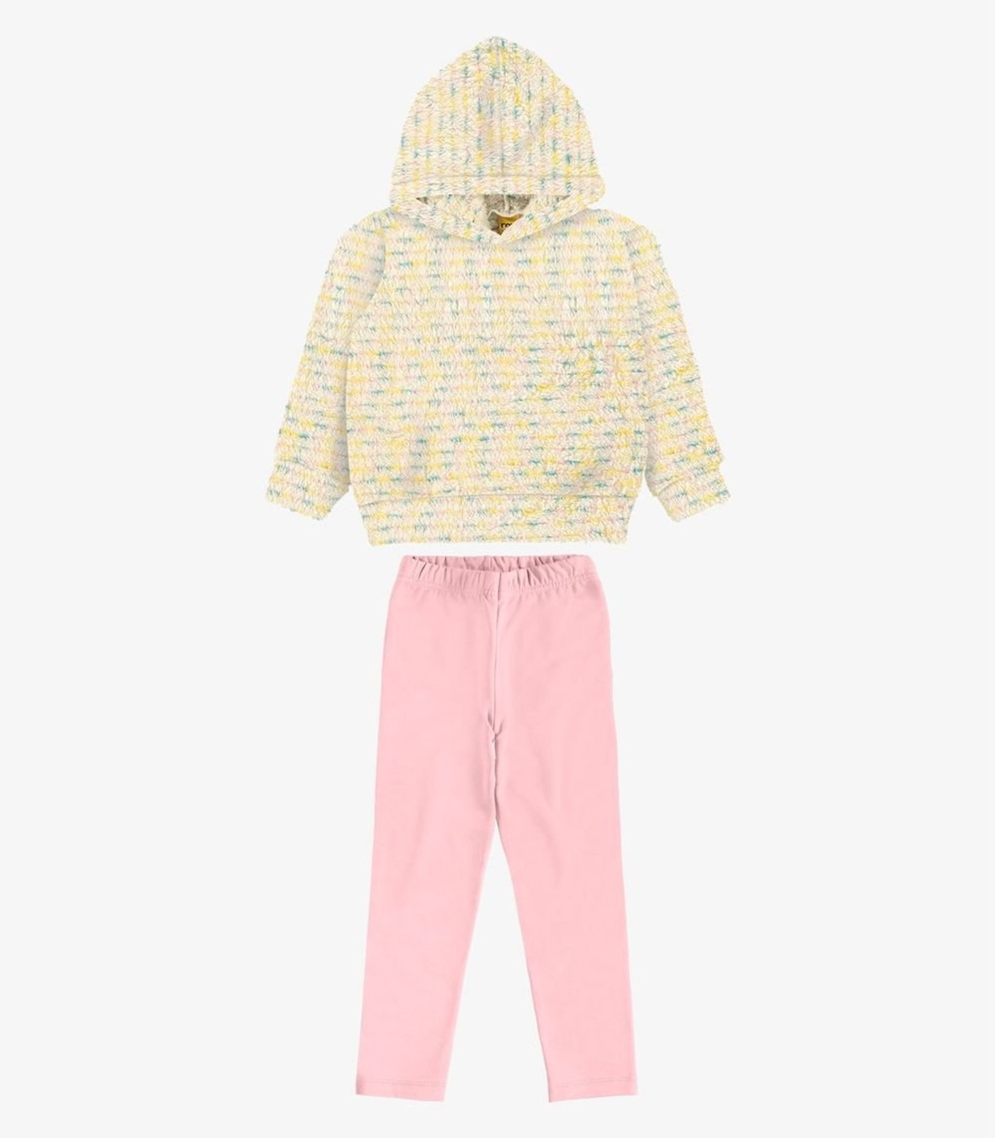 Infantil - Conjunto Blusão com Legging Molecotton Rovi Rosa