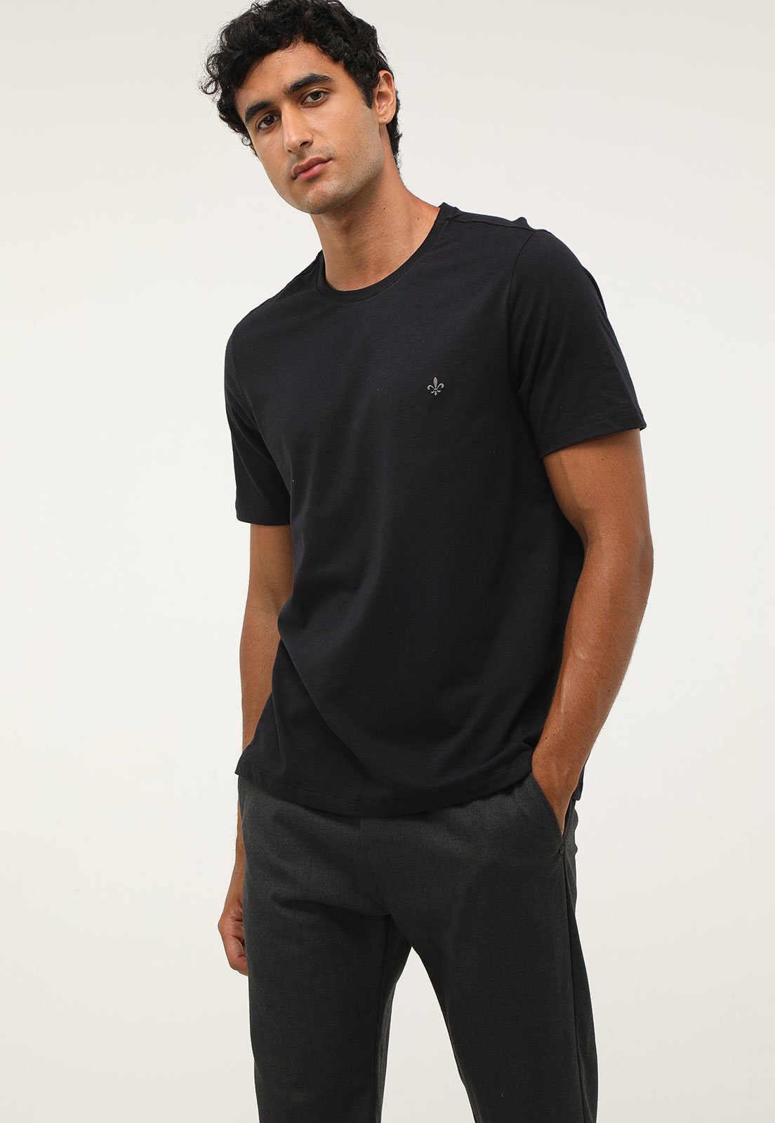 Camiseta Dudalina Logo Preta
