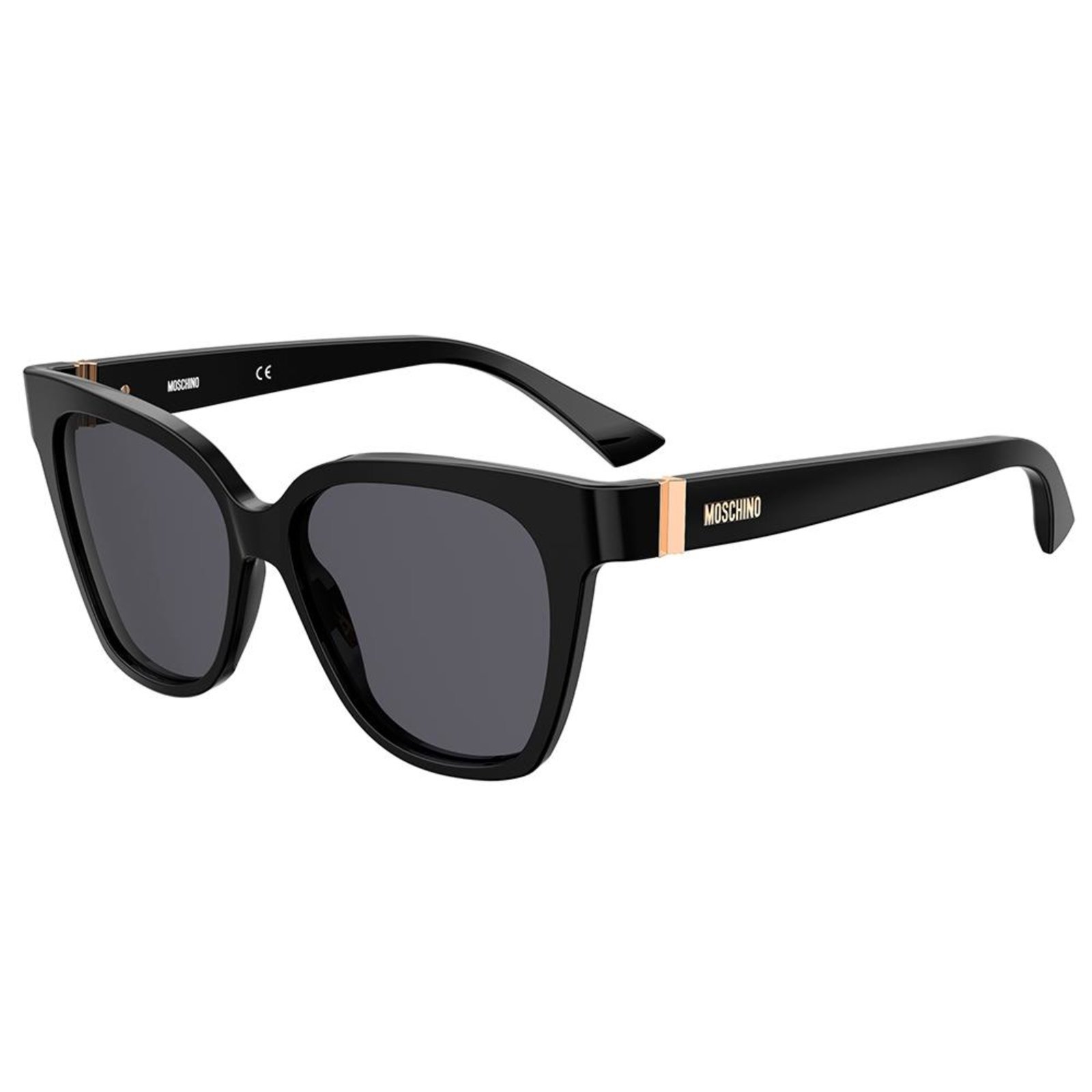 Vista 2 Óculos de Sol Moschino Mos066/S 807 - Preto 55 incolor Moschino incolor