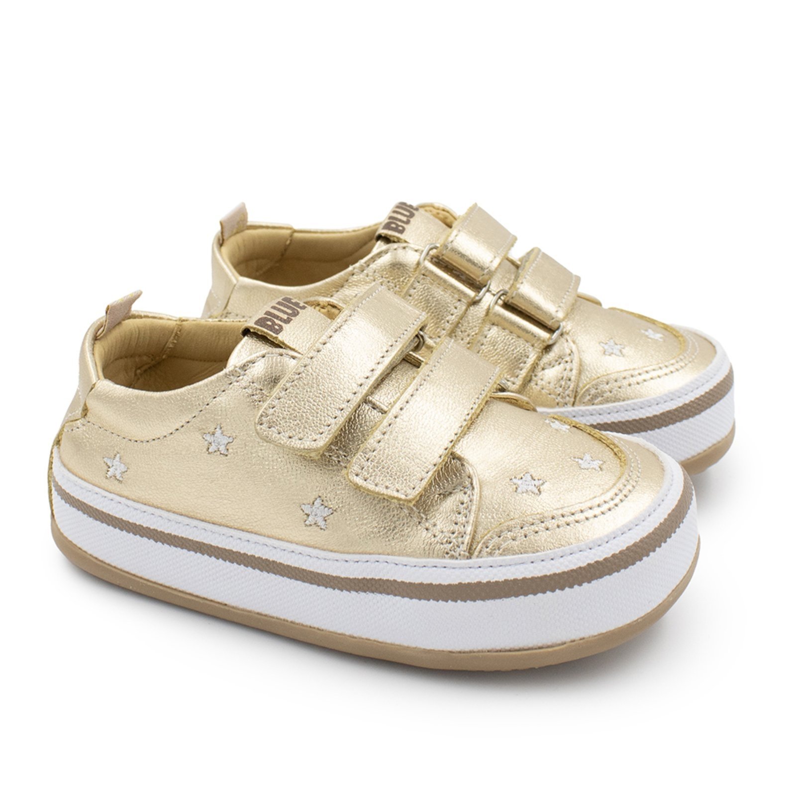 Vista 2 Infantil - Tênis Menina Blue Anabela Couro Ouro Velho Blue Infantis Blue Infantis ouro velho blue