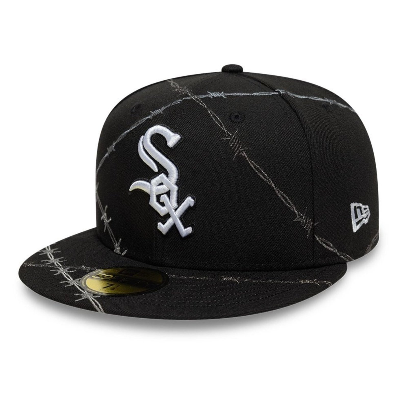 Boné New Era 59fifty Chicago White Sox Aba Reta Fitted Preto