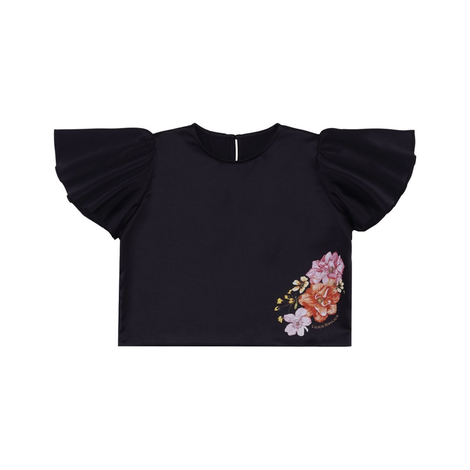 Infantil - Blusa Shine Cetim Menina Lilica Ripilica