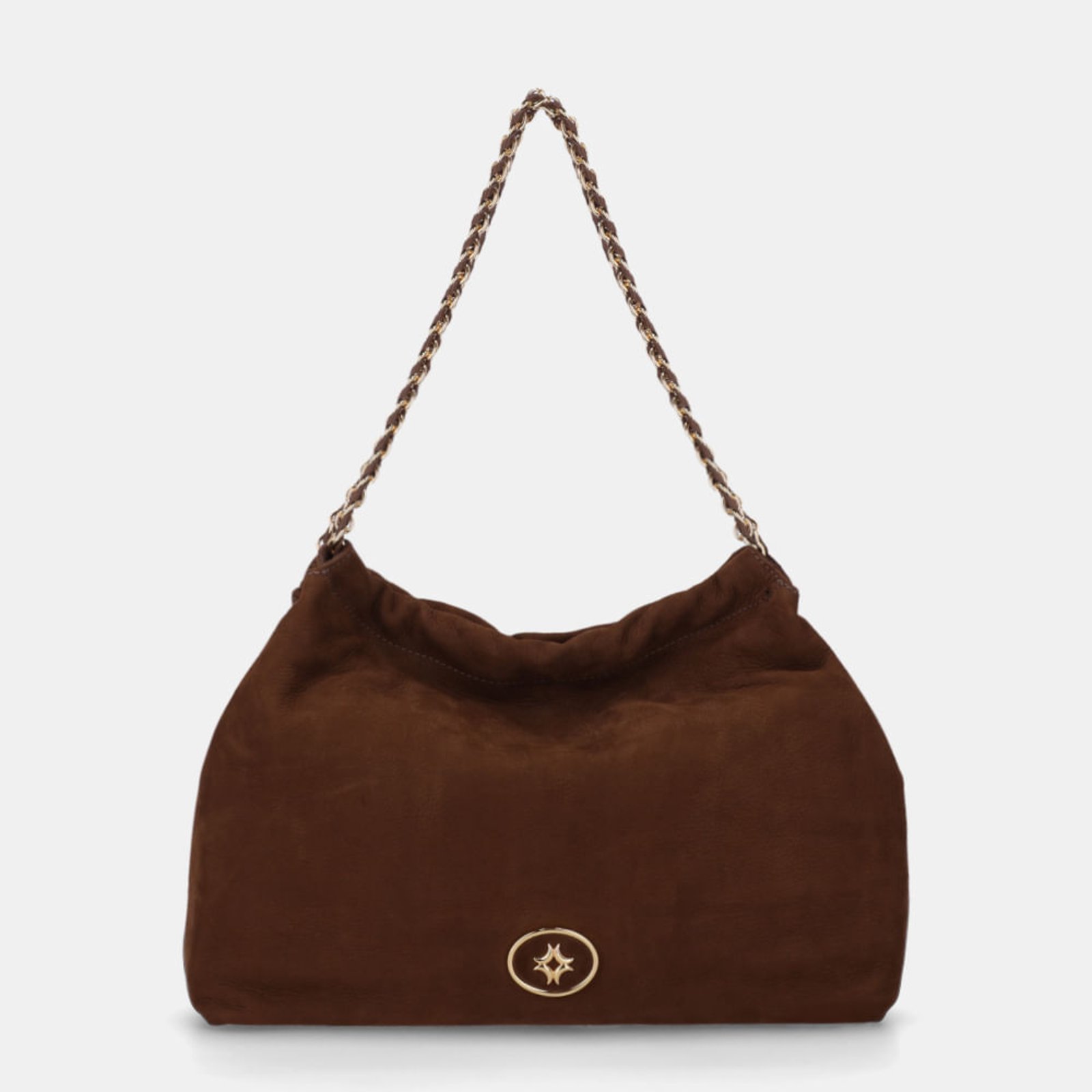 Bolsa Hobo Grande Bison Espresso - 2000960 Luz da Lua
