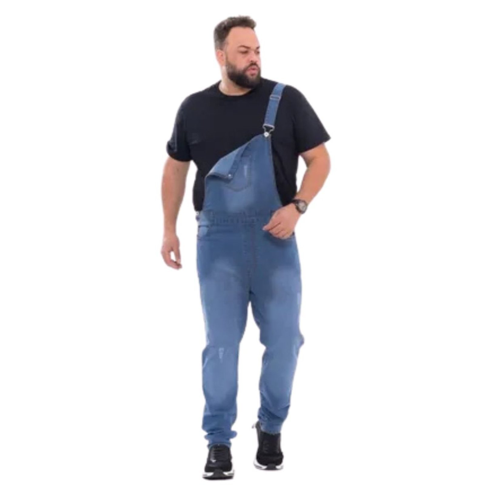 Macacão Masculino Claro Plus Size Alleppo Jeans