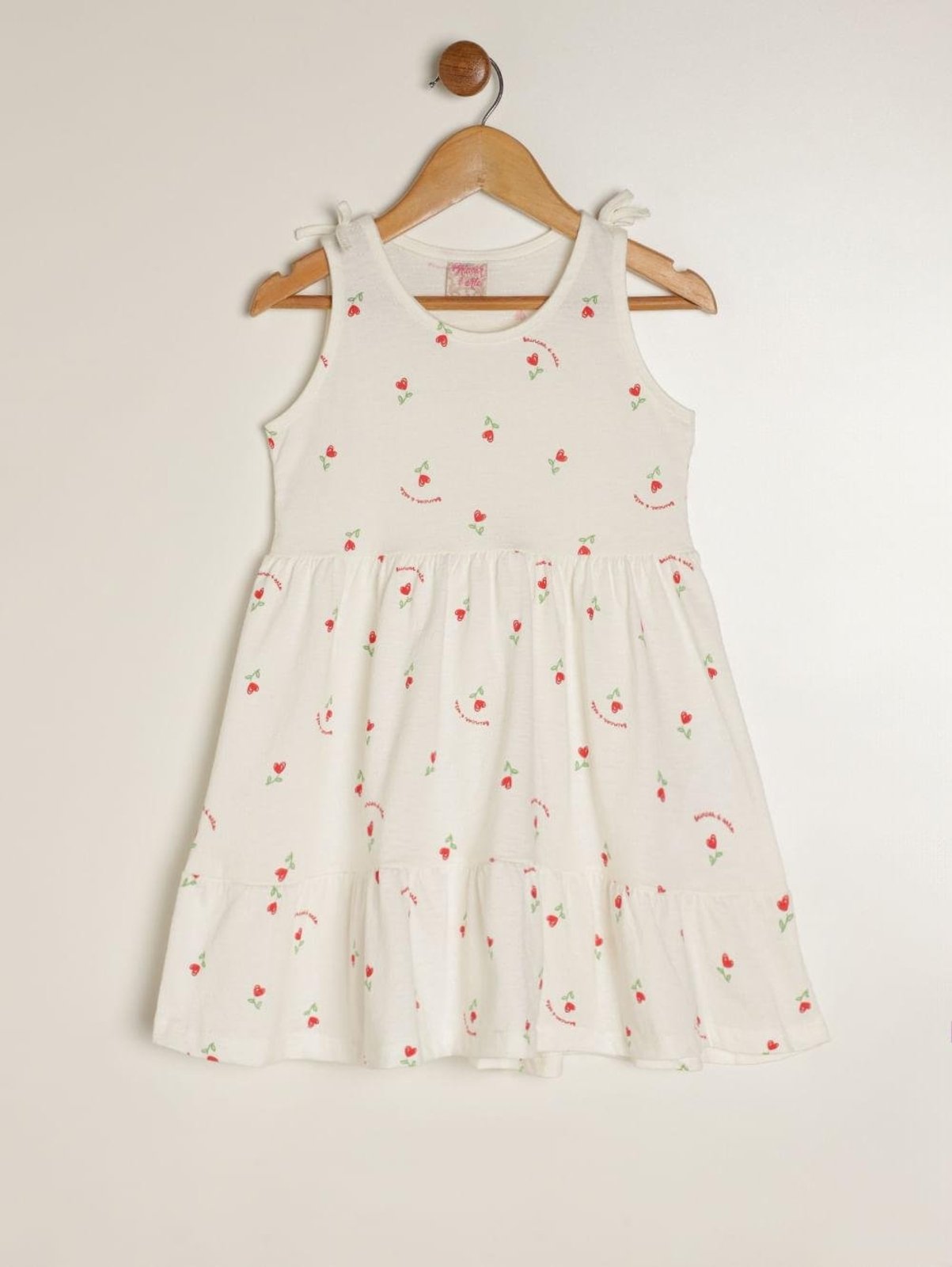 Vestido Piquet Para Menina - NATURAL