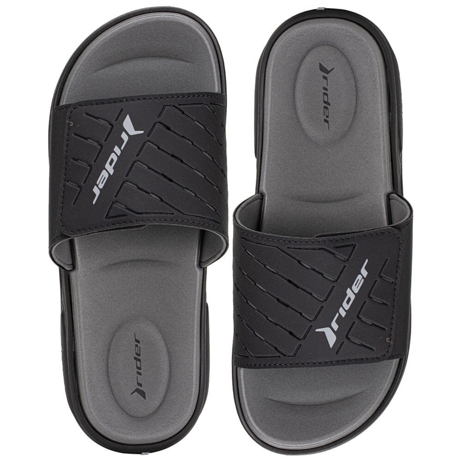 Chinelo Masculino Slide R Soft Plus Rider 12529 3292529 Preto