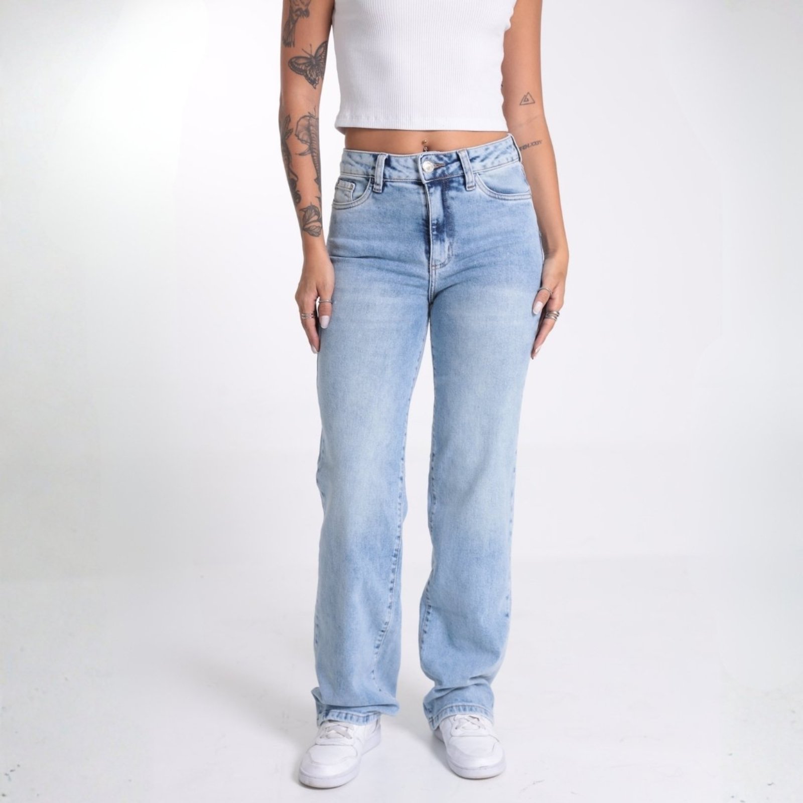 Calça Jeans Reta Feminina Revanche Belle