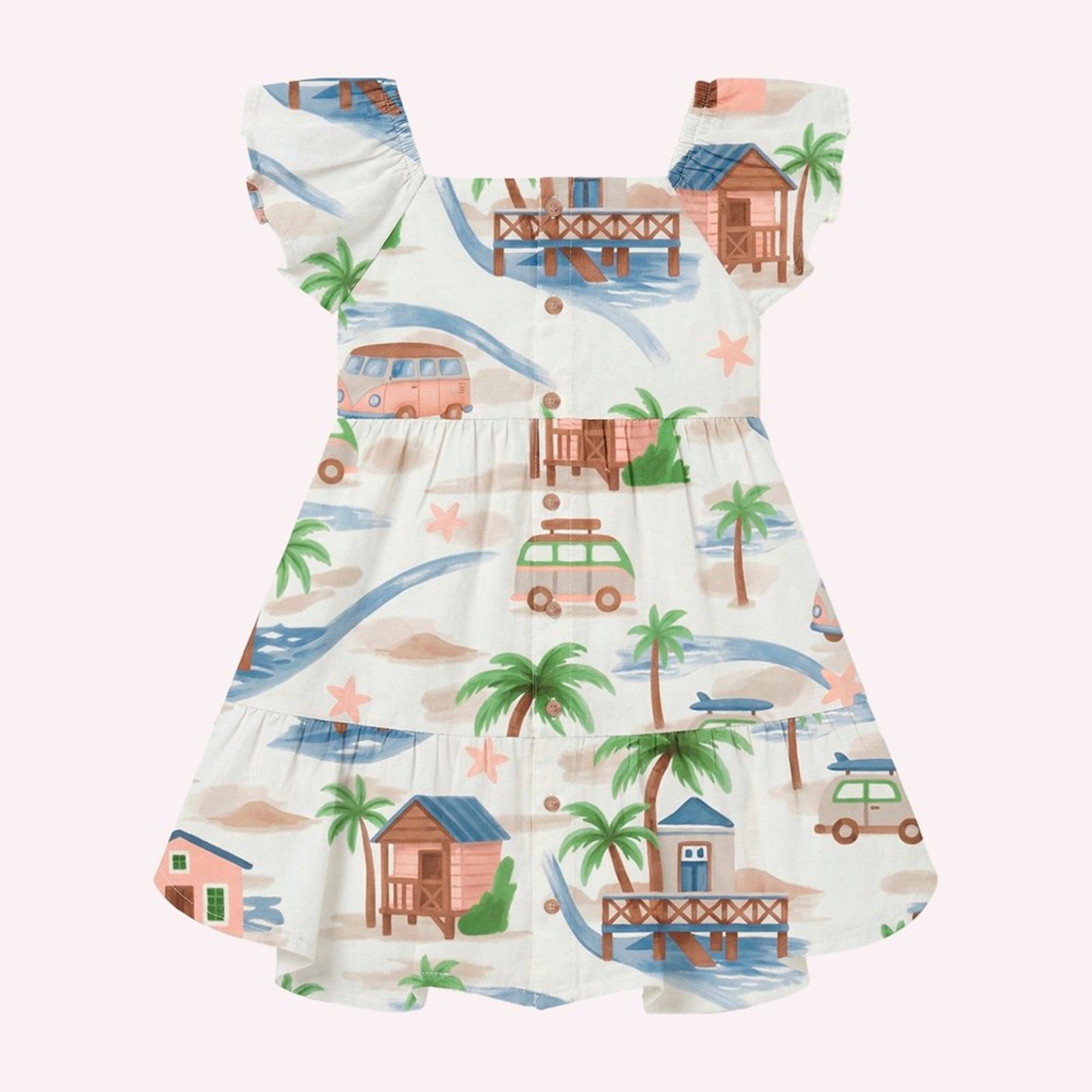 Infantil - Vestido Menina em Cambraia Nanai