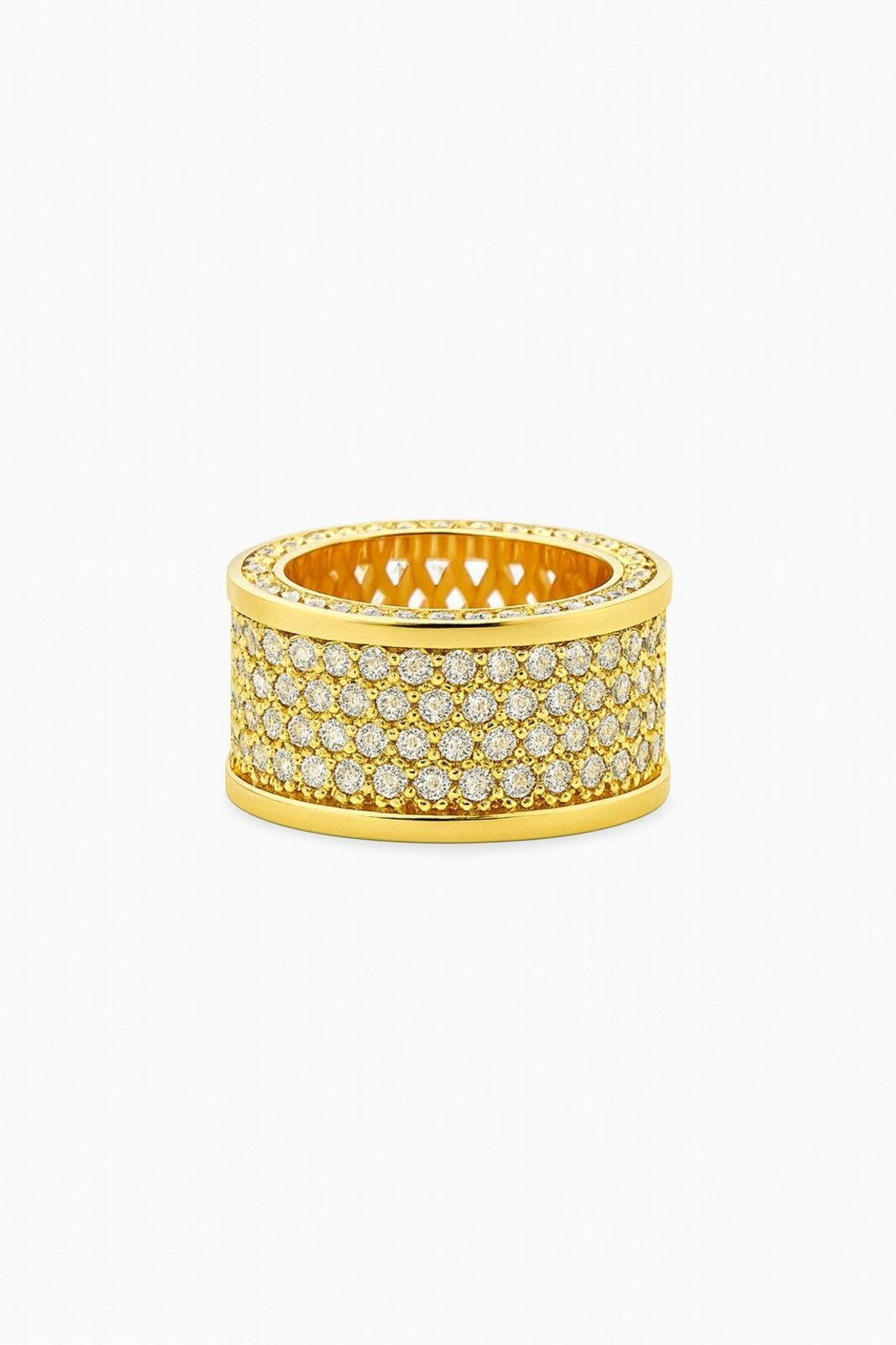 Anel Vih Triny Replica Bulgari Dourado
