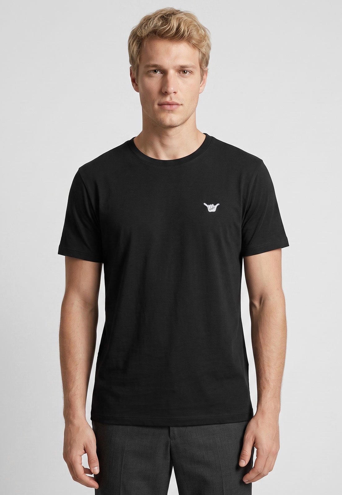 Camiseta Masculina Hang Loose Silk Logo Preta