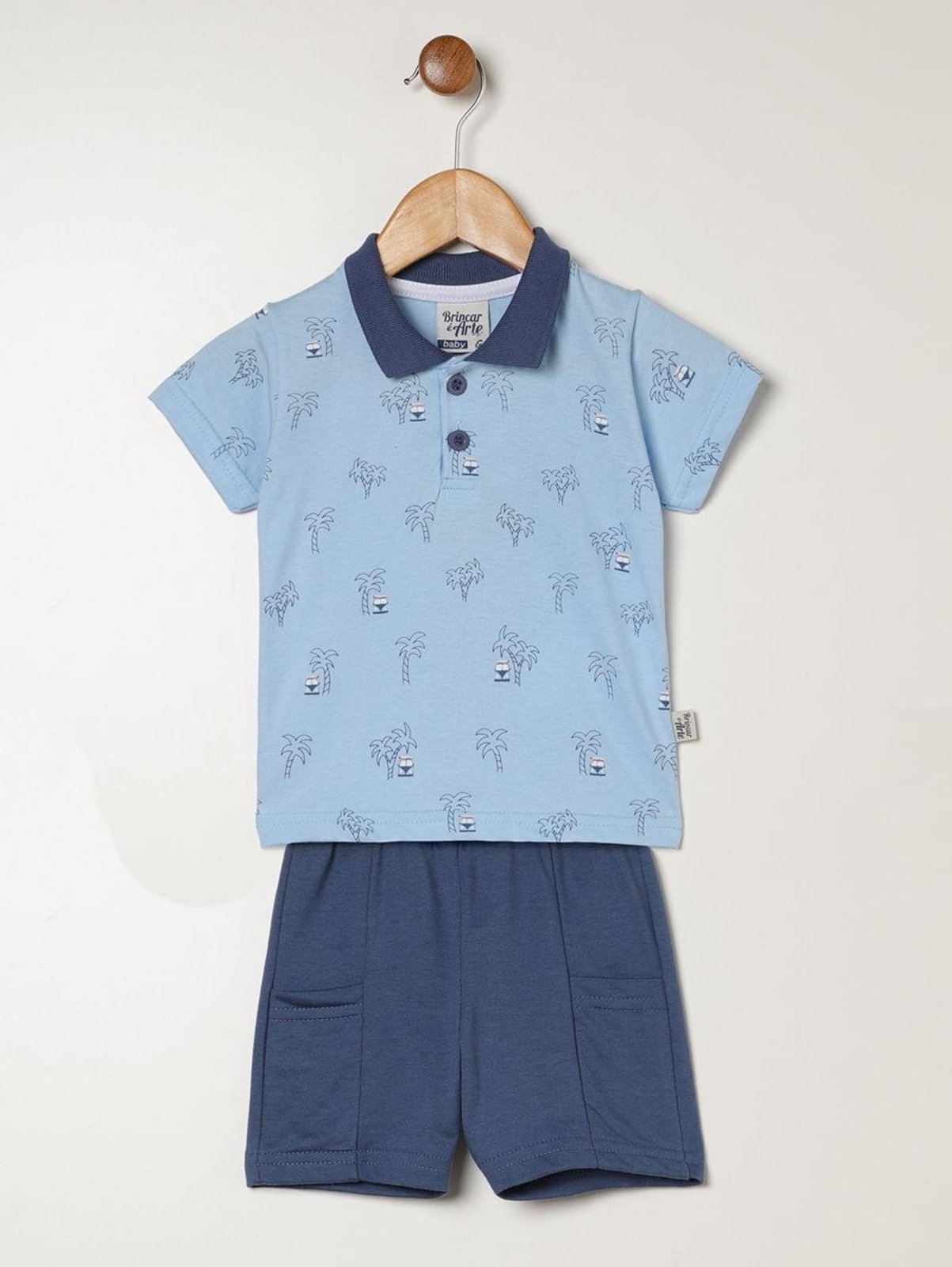 Infantil - Conjunto Curto Para - AZUL