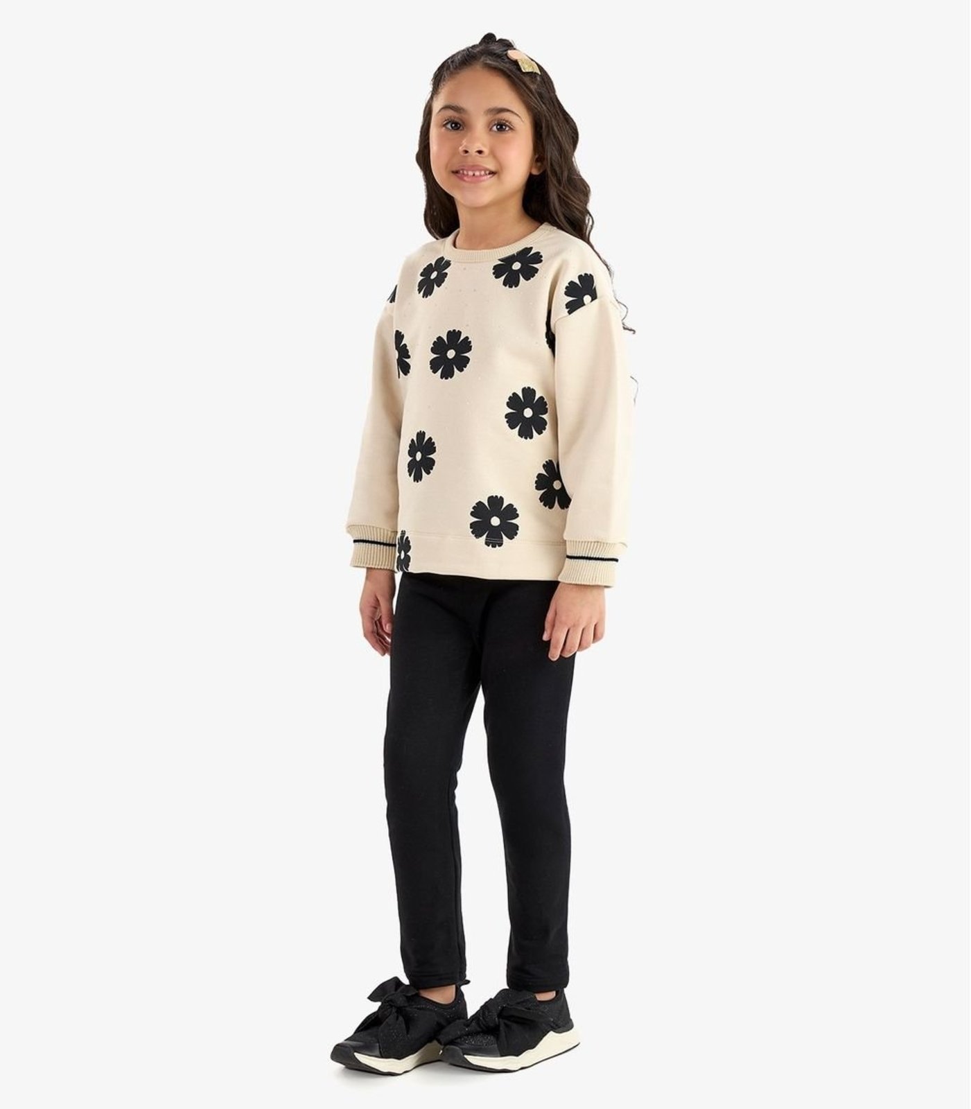 Infantil - Conjunto Blusão com Legging Molecotton Rovi Bege