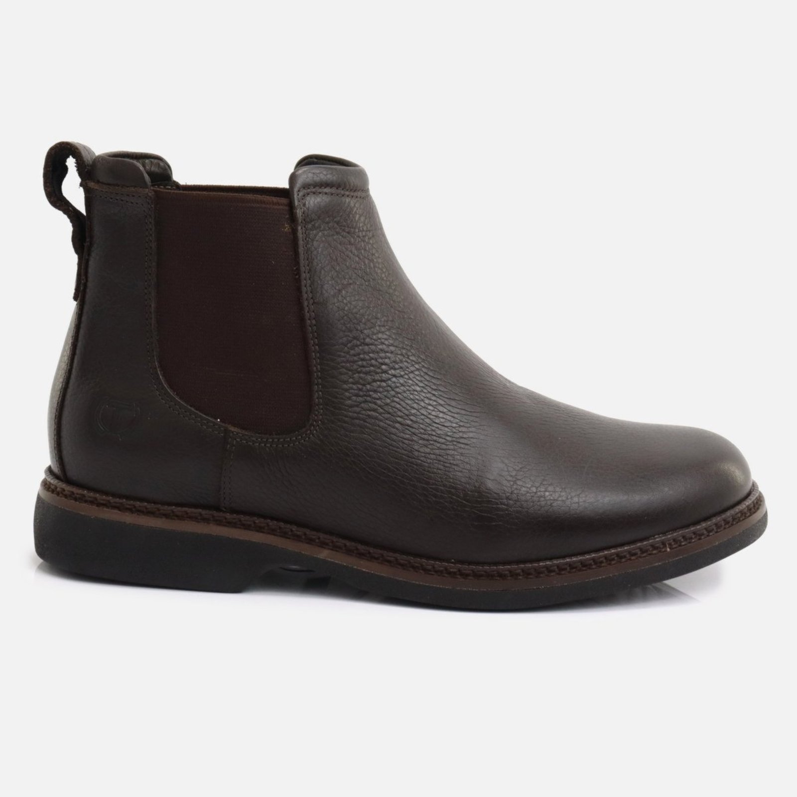 Botina Masculina Clássica Couro Legítimo Alto Padrão Elegância e Resistência Profissional Café