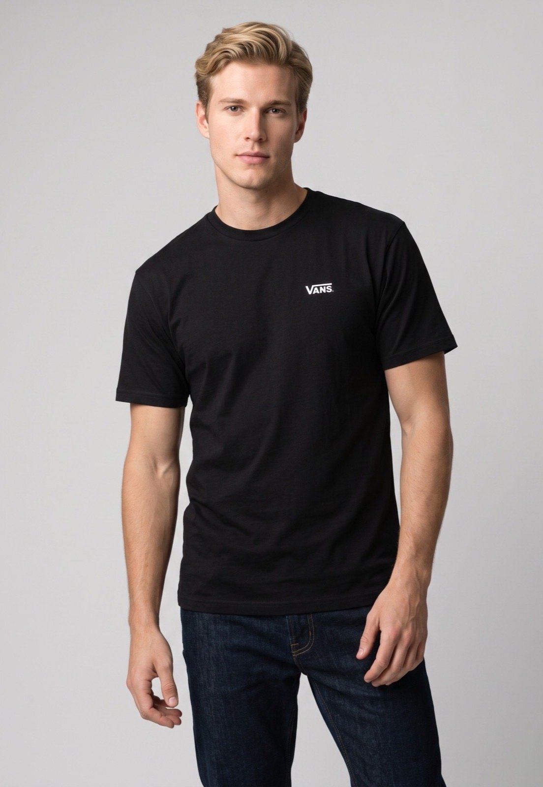 Camiseta Masculina Vans New Left Chest SS Tee Preta