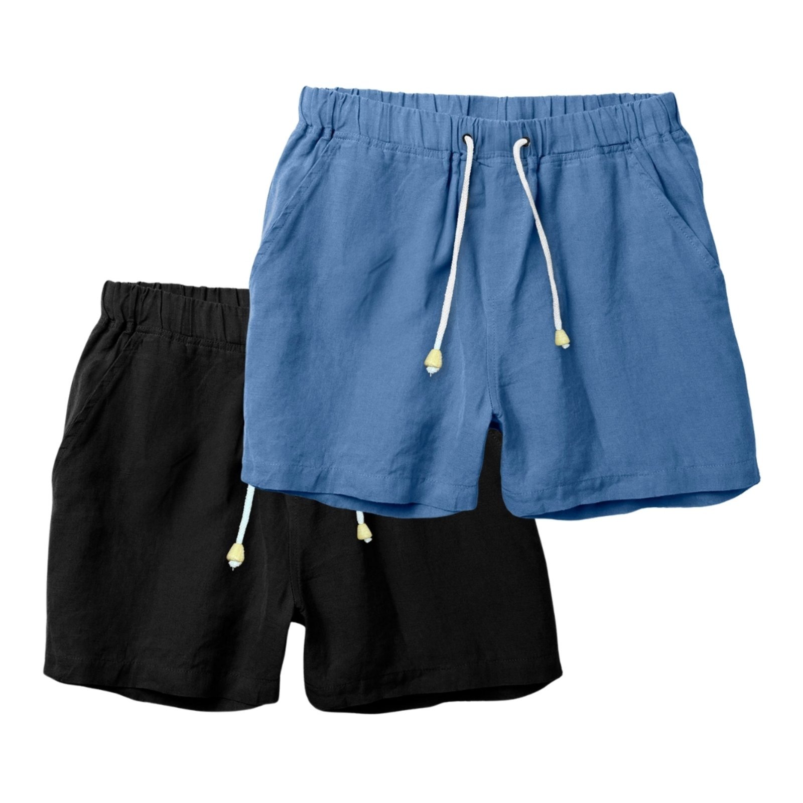 Kit 2 Shorts Linho Premium Bermuda Masculina Moda Praia Luxo