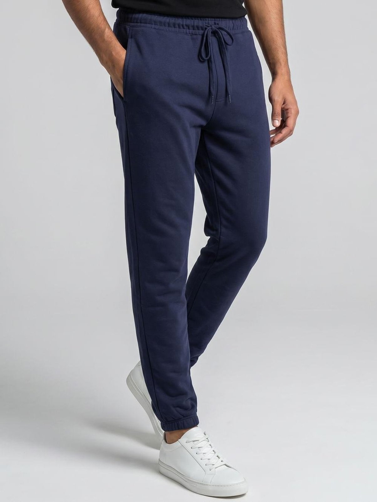 Calça Moletom Jogger 2 Bolsos Masculina MARINHO
