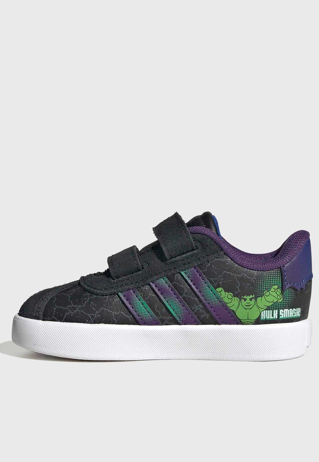 Infantil - Tênis adidas Sportswear VL Court 3.0 Marvel Spider Man Preto