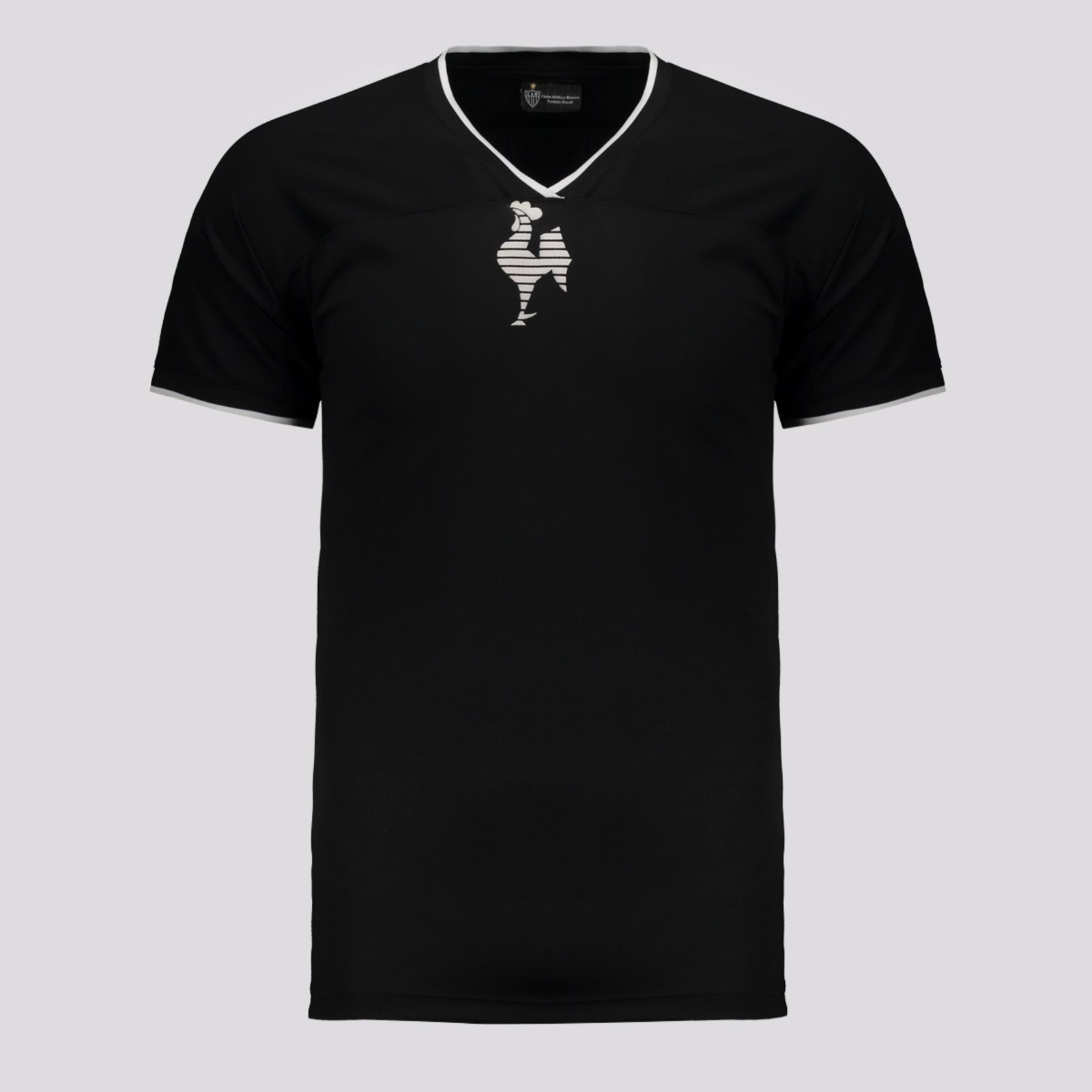 Camisa Atlético Mineiro Galo Preta e Branca