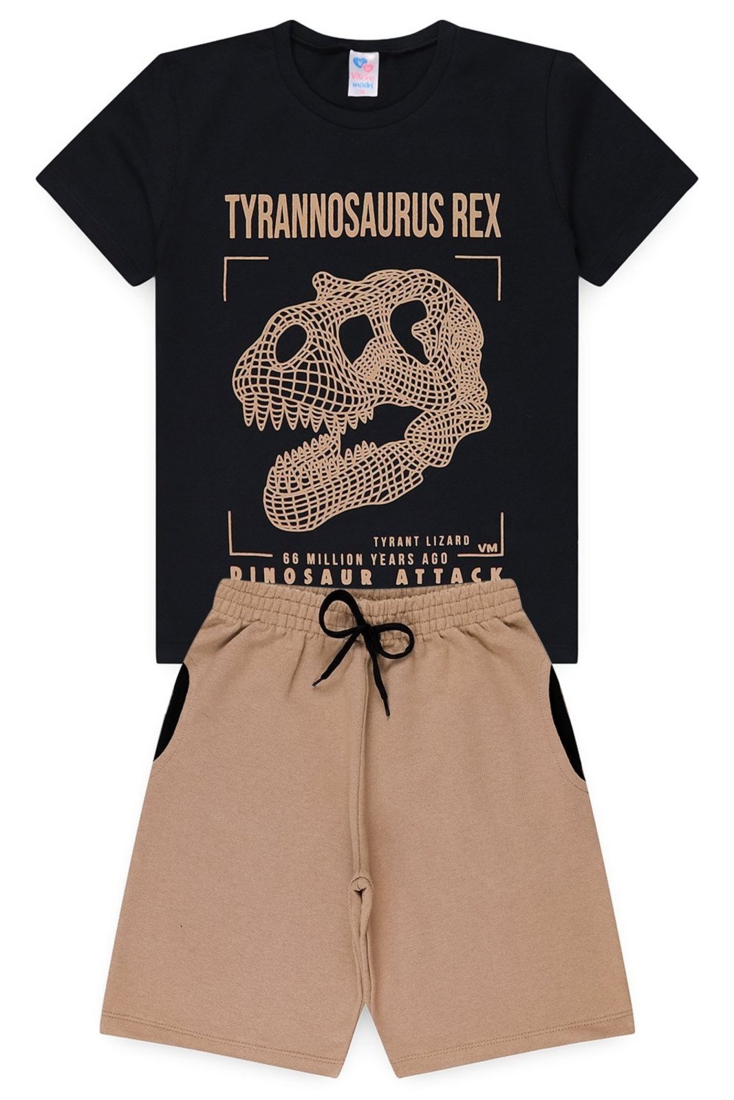 Infantil - Conjunto Verão Masculino Tyrannosaurus Rex