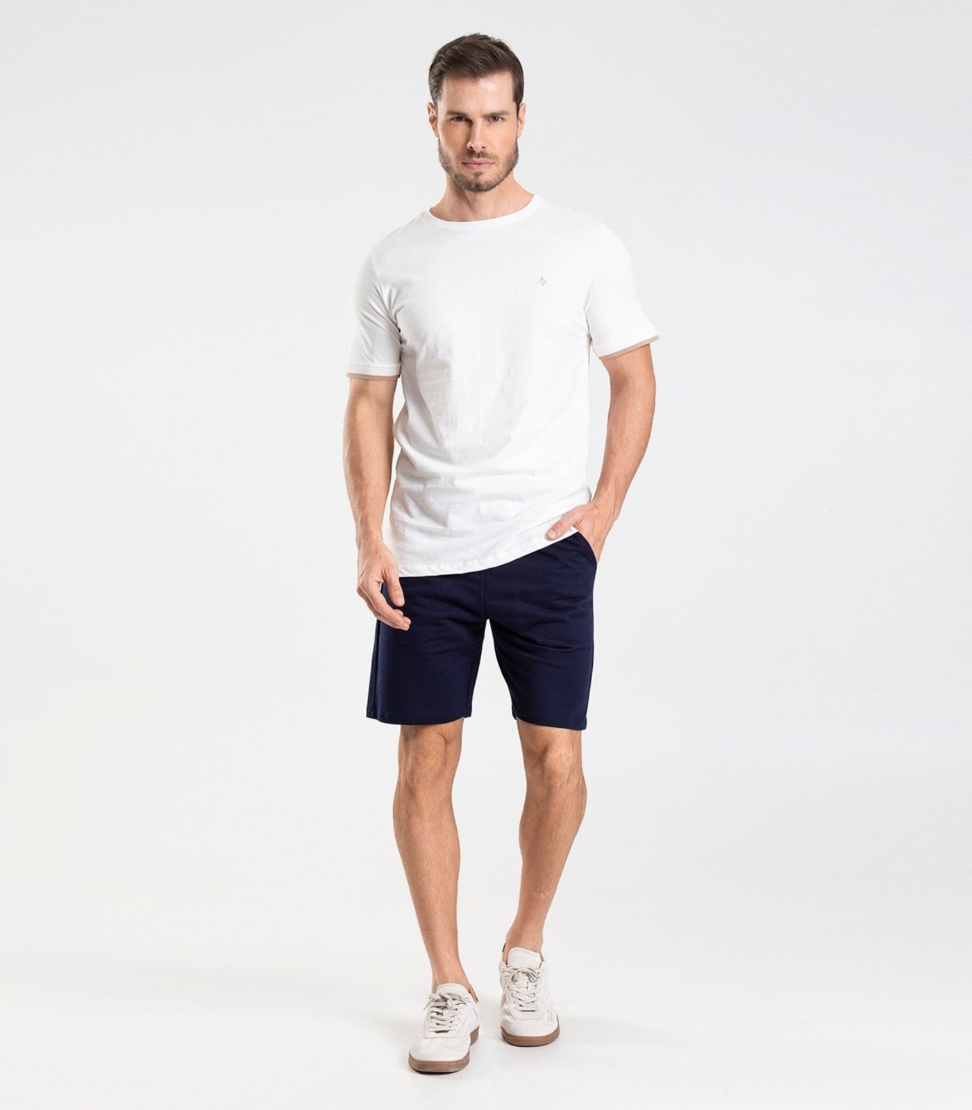 Bermuda de Moletom Masculina Diametro Azul