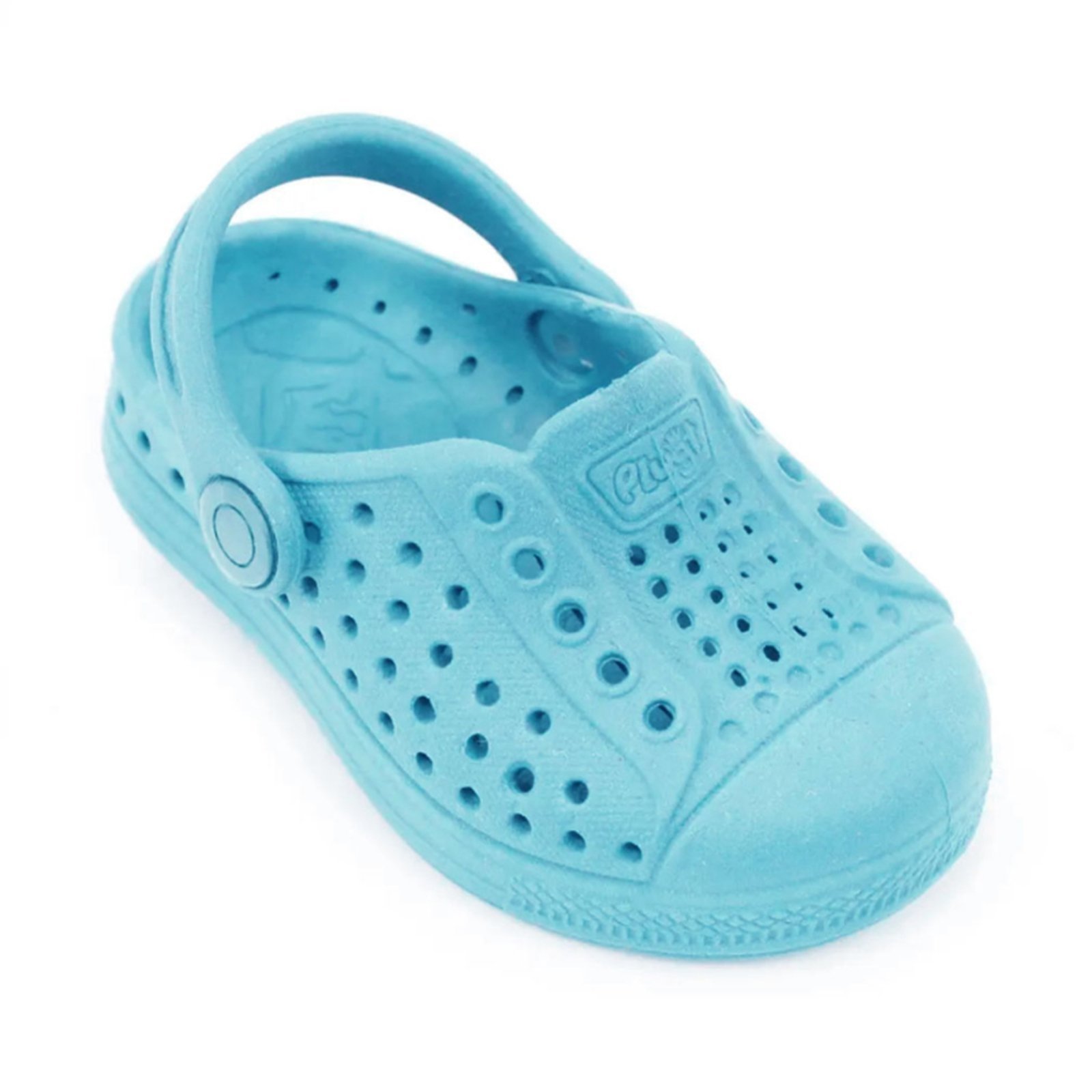 Infantil – Babuche Sandália Plugt Joy Baby Eco Liso Azul Tiffany