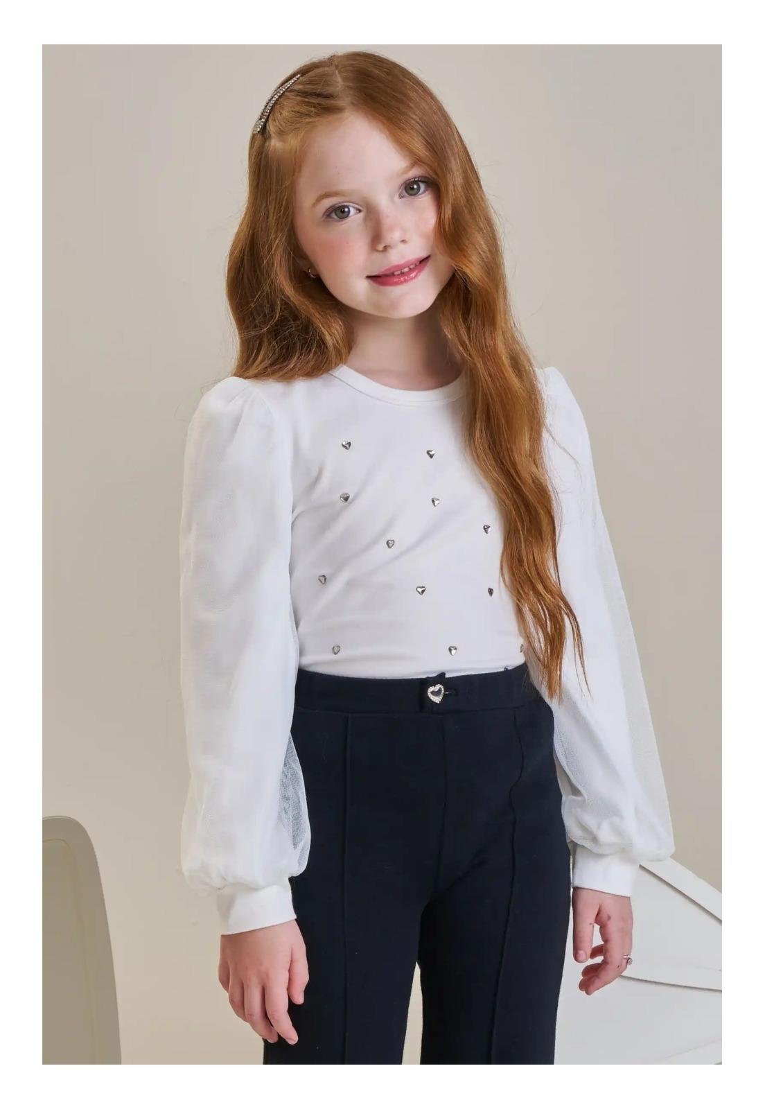 Infantil - Blusa Manga Longa Off White Infanti 3 Off-white