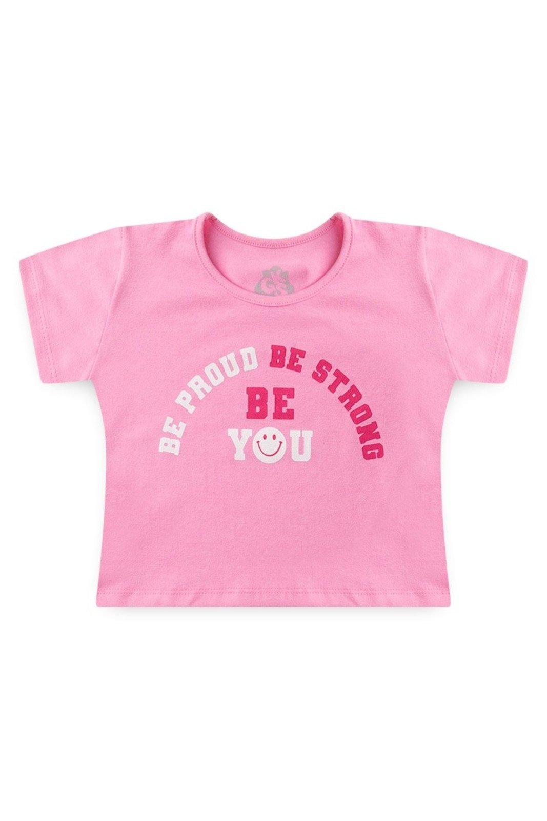 Vista 2 Infantil - Conjunto para Menina Cropped Be You GKS rosa GKS rosa