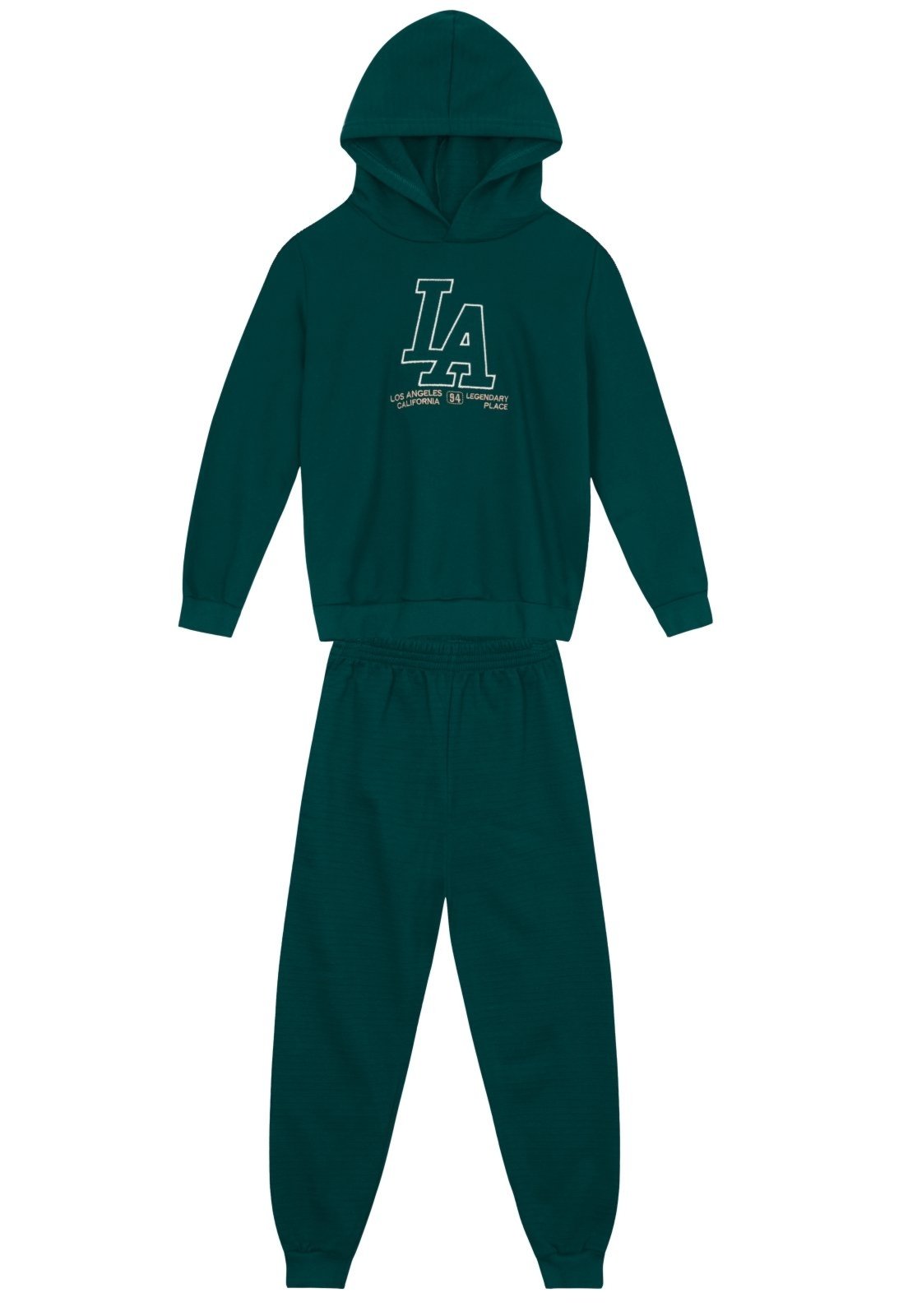Infantil - Conjunto menino em moletom com bordado Brandili