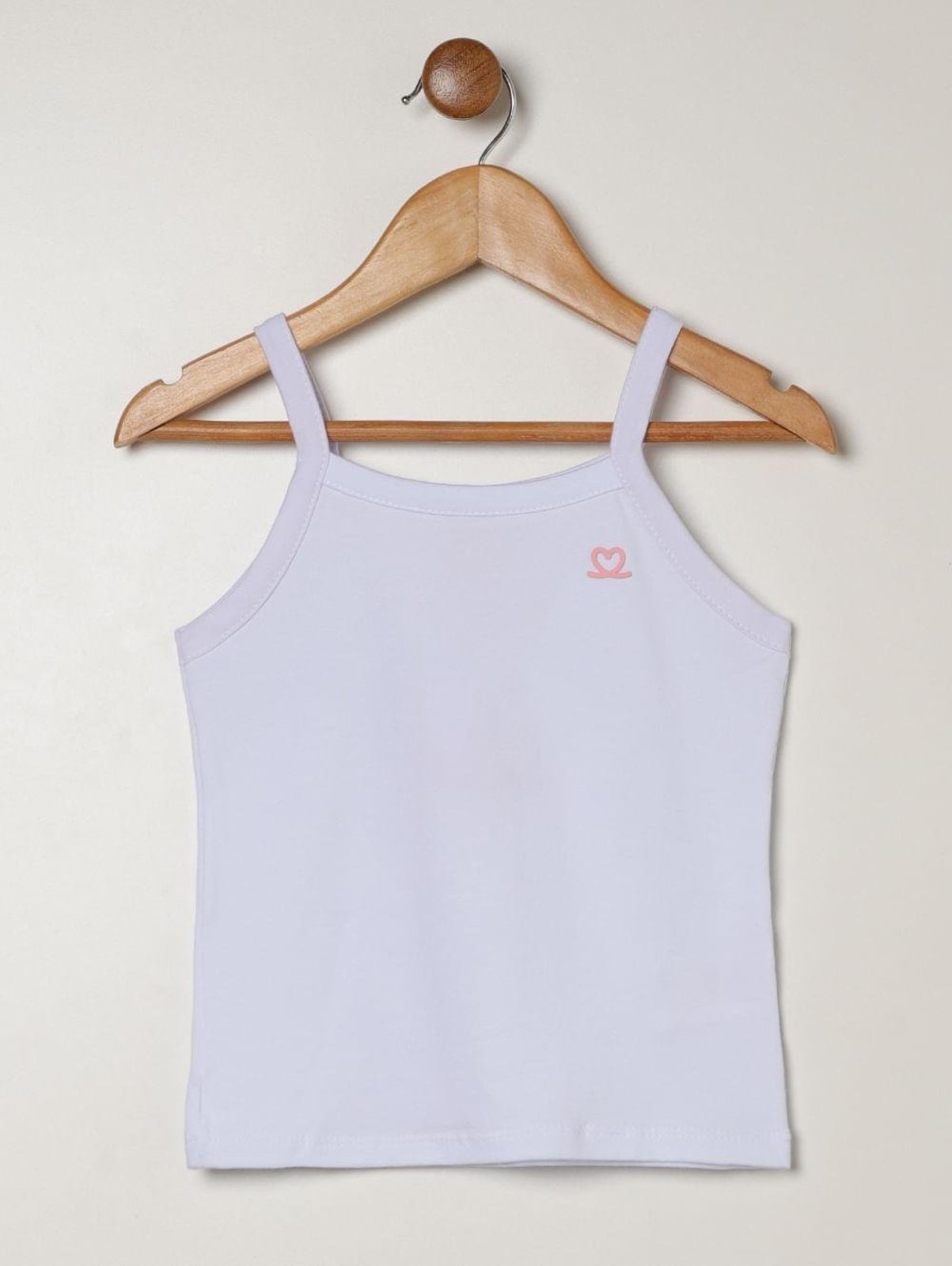 Infantil - Blusa Regata Para Menina - BRANCO