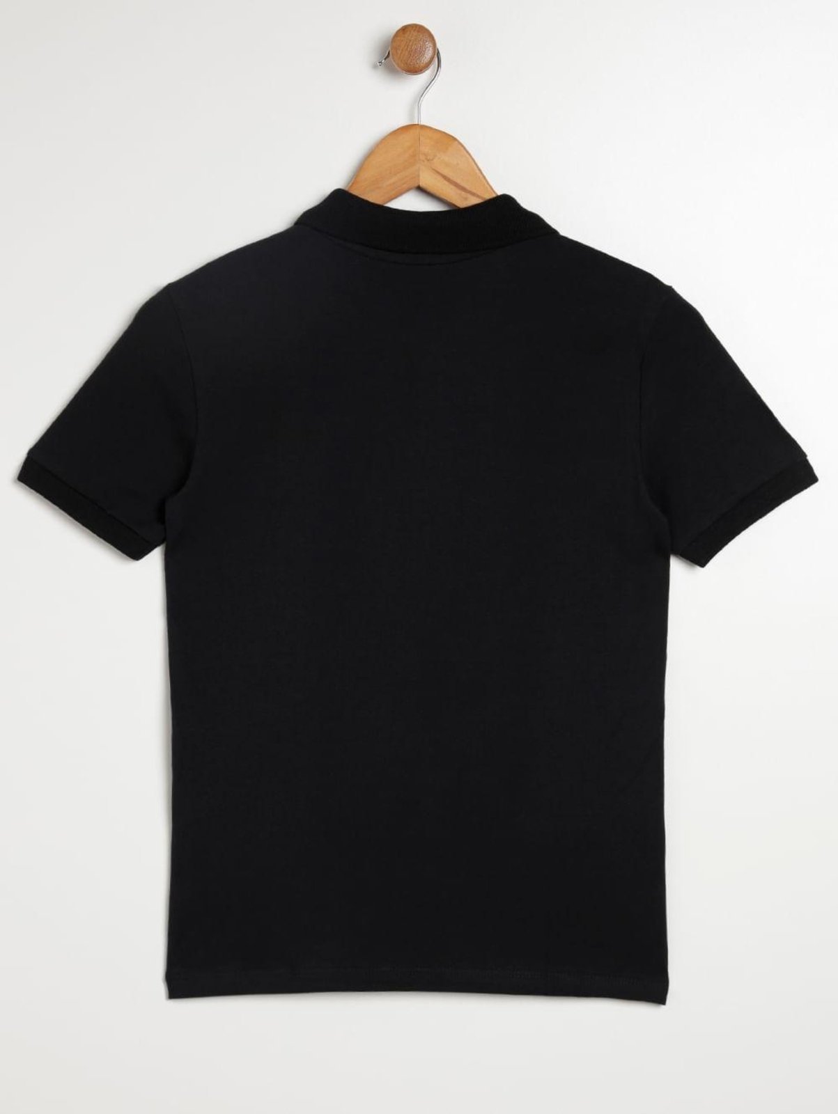 Vista 3 Infantil - Polo Vels Juvenil Para Menino preto Vels preto