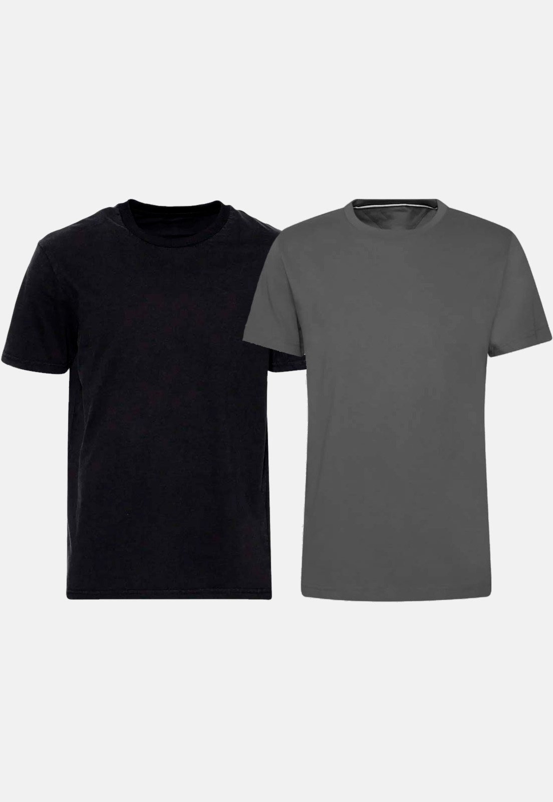 Kit com 2 Camisetas Básicas Slim Fitness Cores Sortidas