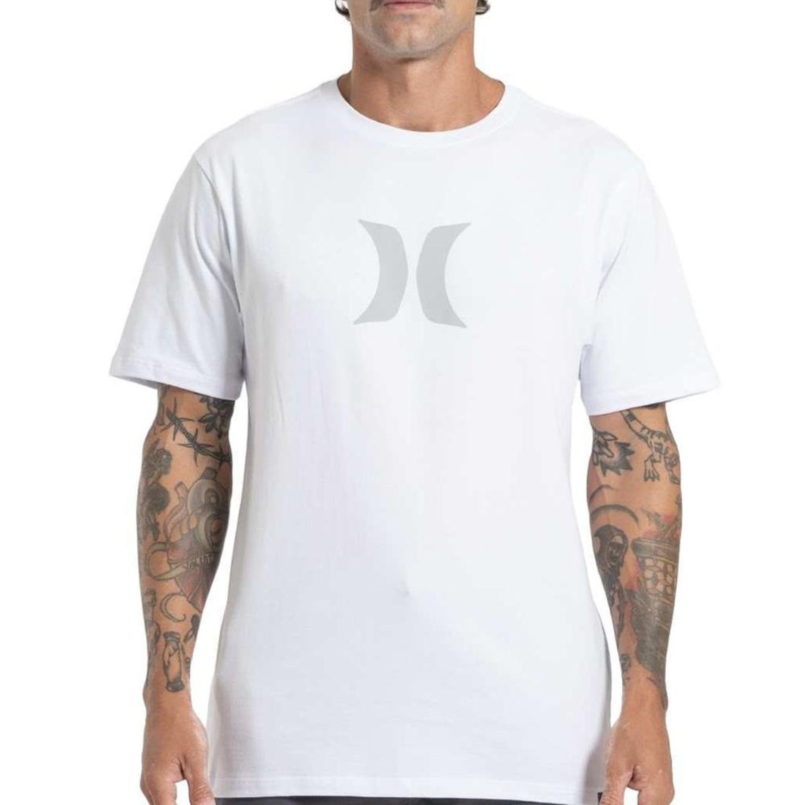 Camiseta Hurley Icon Oversize SM27 Masculina Branco
