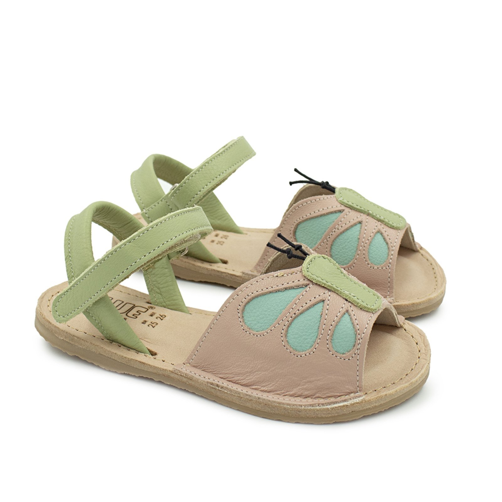 Vista 2 Infantil - Sandalia Menina Blue Helen Couro Floral Blue Infantis floral blue