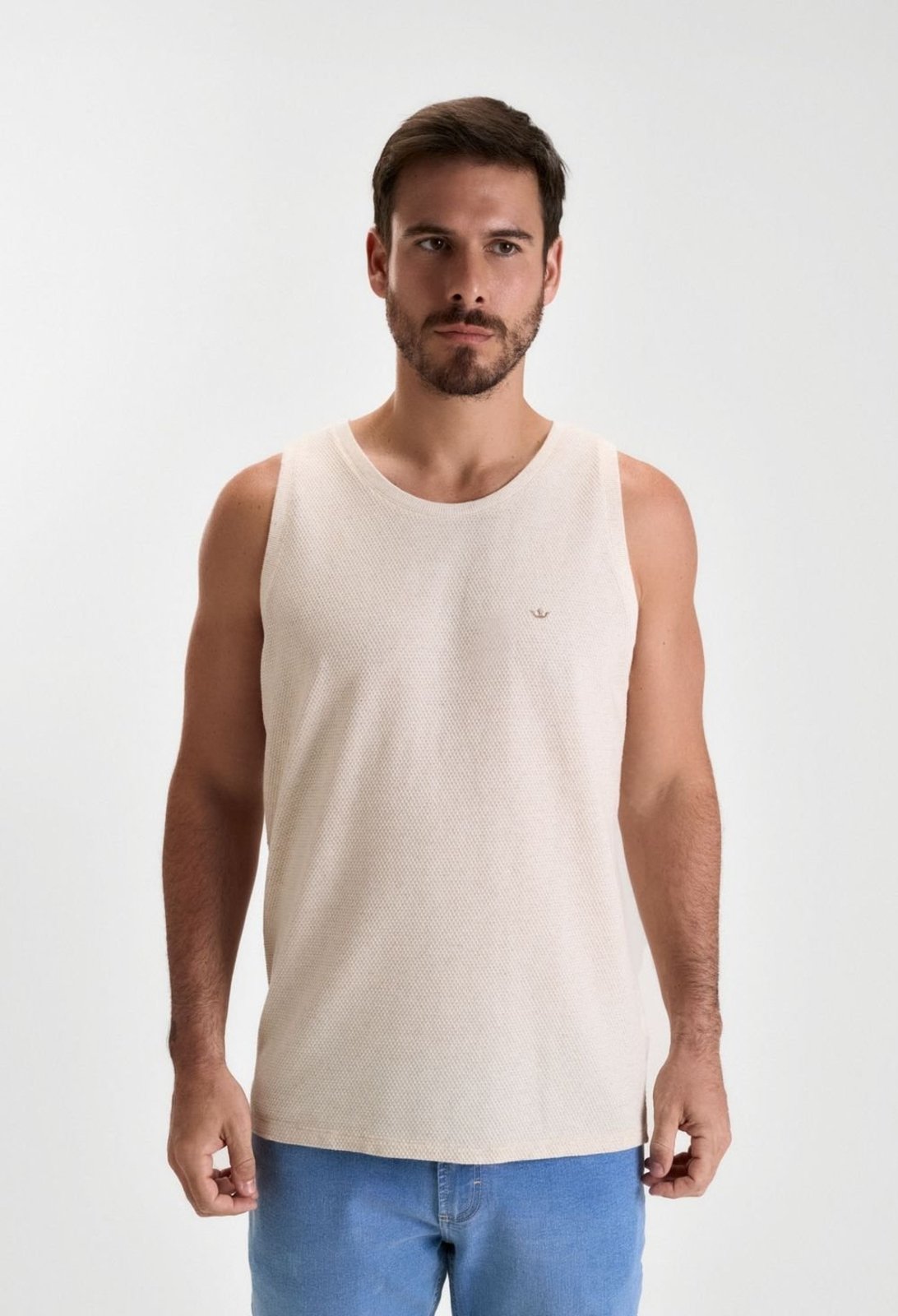 REGATA DOCTHOS SLIM TEXTURA Regata Malha Dct Masc. Slim Textura 010 Natural Eg