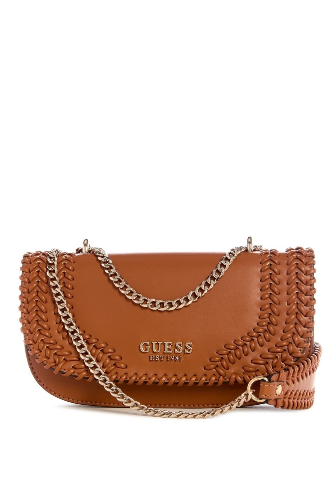 Bolsa Guess Tatum Convertible Xbody Flap Caramelo