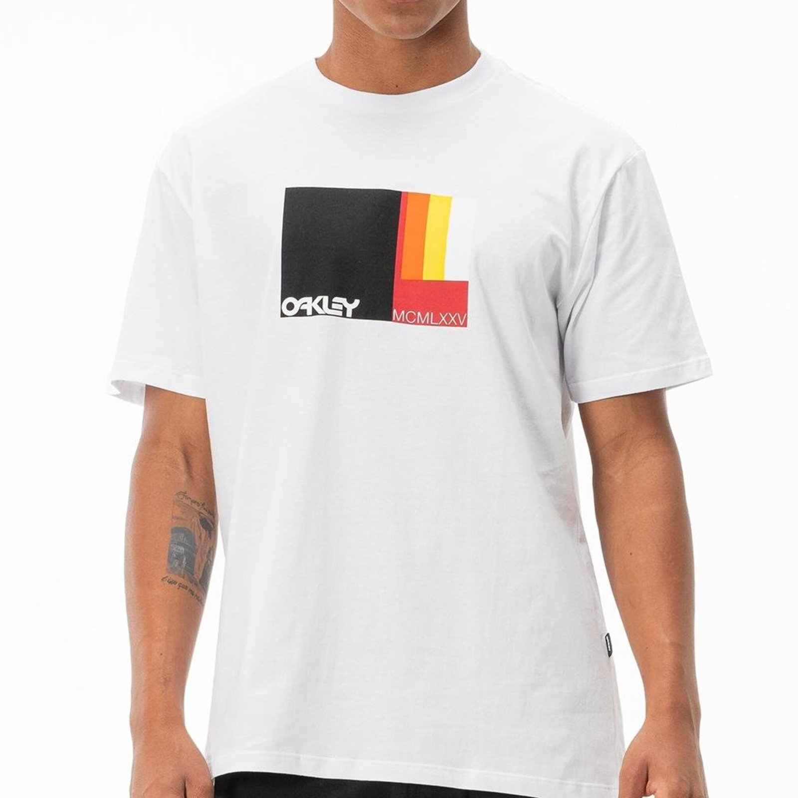 Camiseta Oakley B1B Trim SS SM27 Masculina Branco