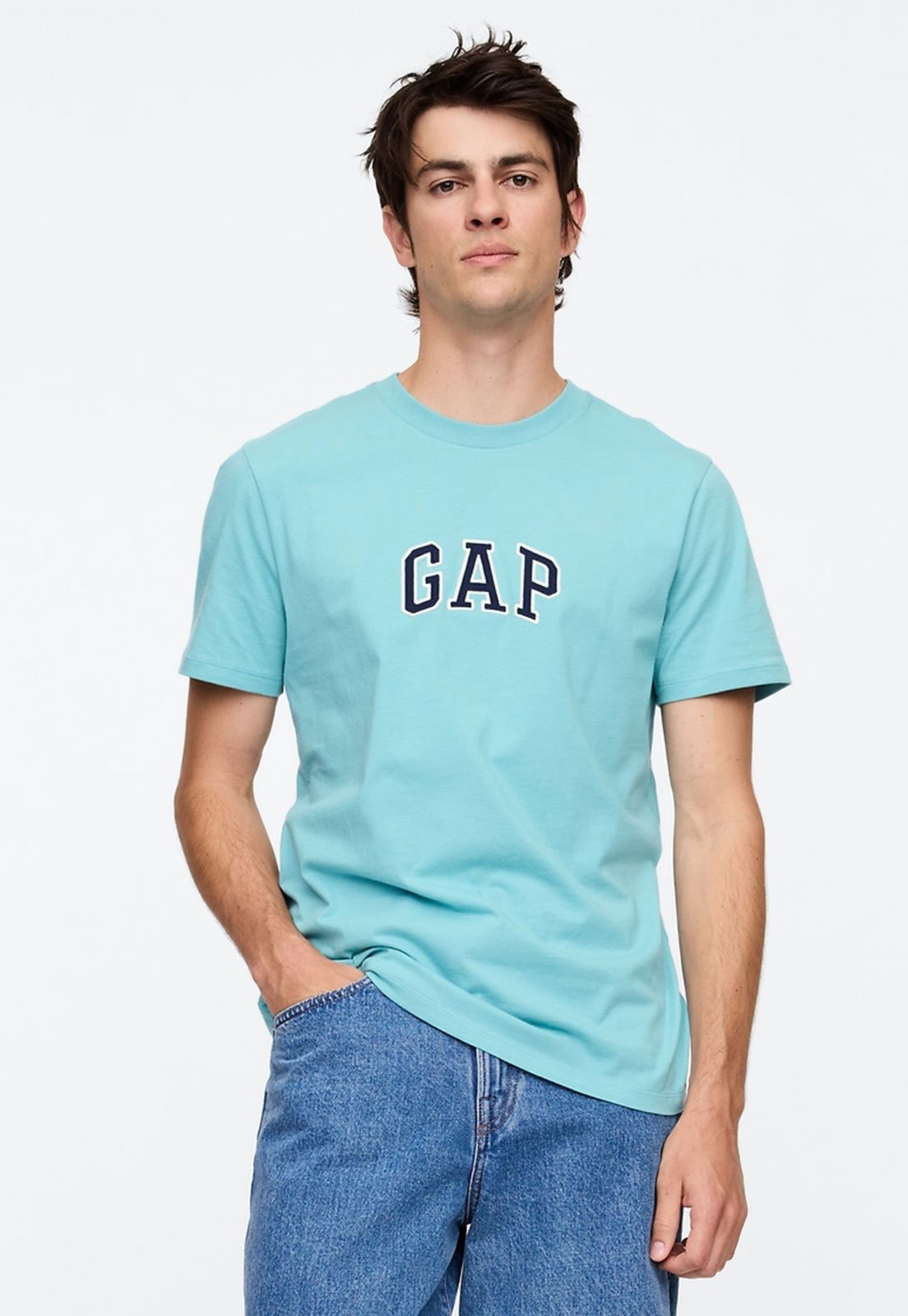 Camiseta GAP Reta Logo Verde