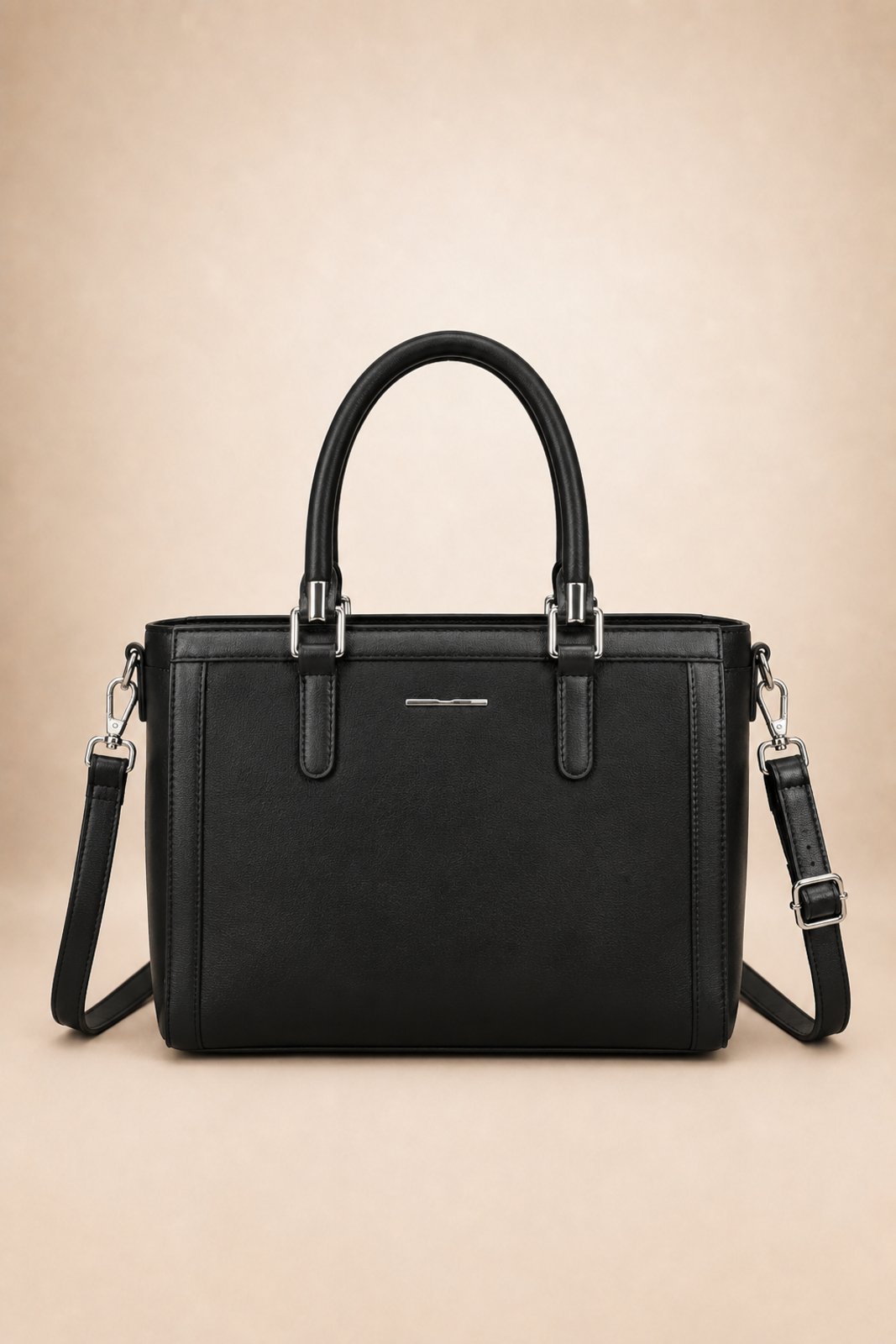 Bolsa Feminina D Bell Outlet Fashion Tote Sofisticada Preta